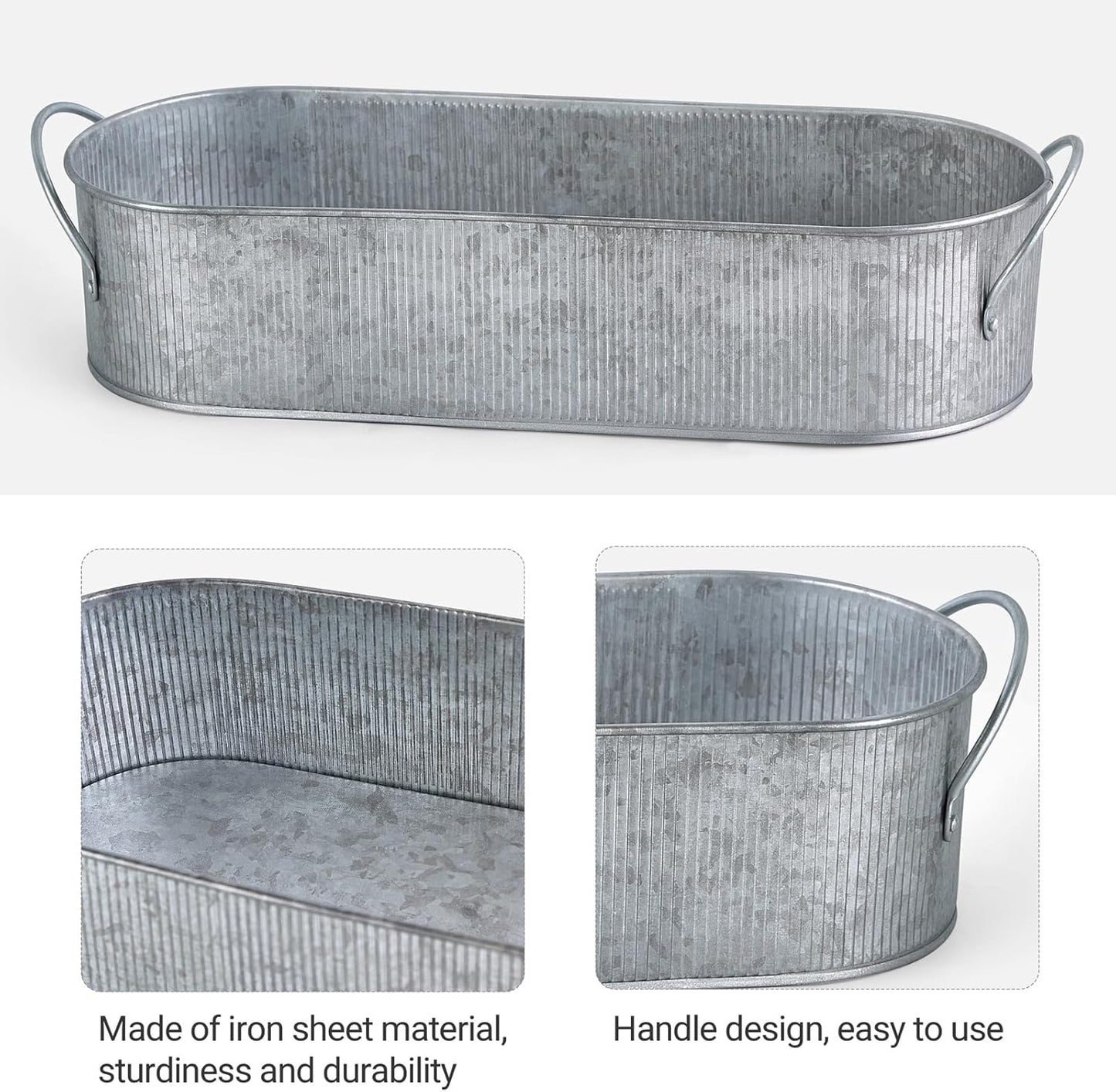 Metal Storage Basket for Toilet Tank Top Bathroom Decor / Silver