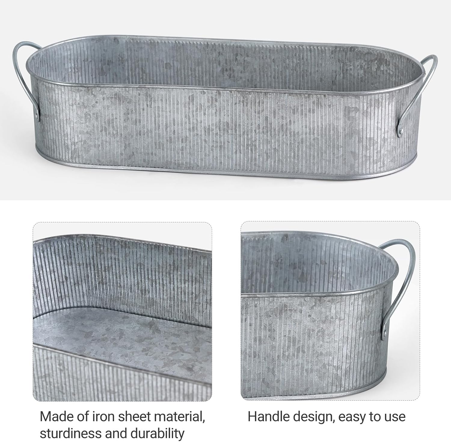 Metal Storage Basket for Toilet Tank Top Bathroom Decor / Silver