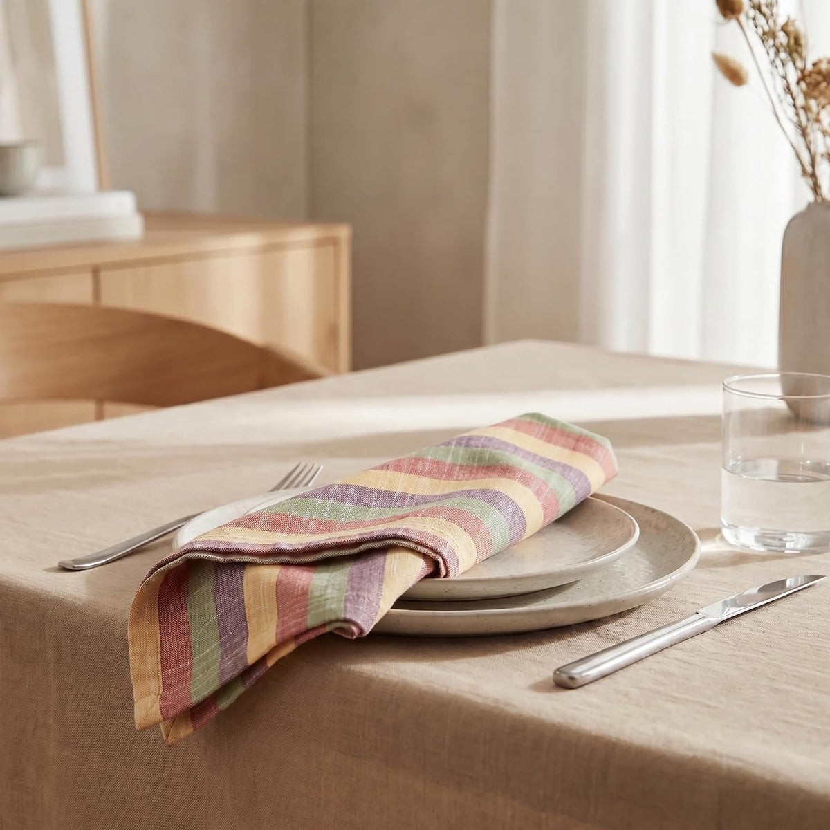 Urban Villa Cloth Napkins Cotton 20x20 (Set of 12) Harvestst Ripes