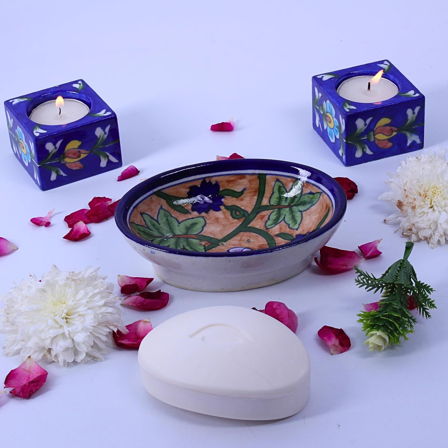 Handmade Ceramic Soap Holder / Beige