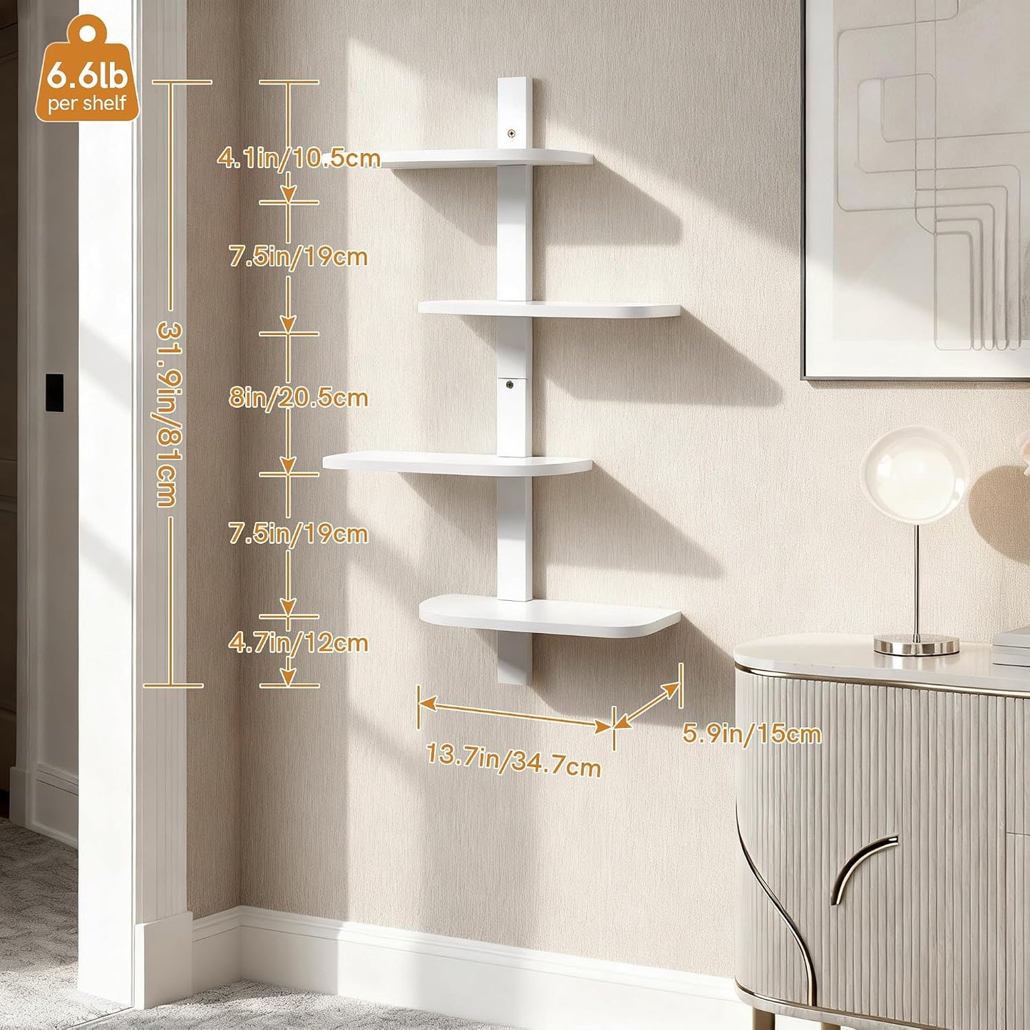 Floating Shelves / White