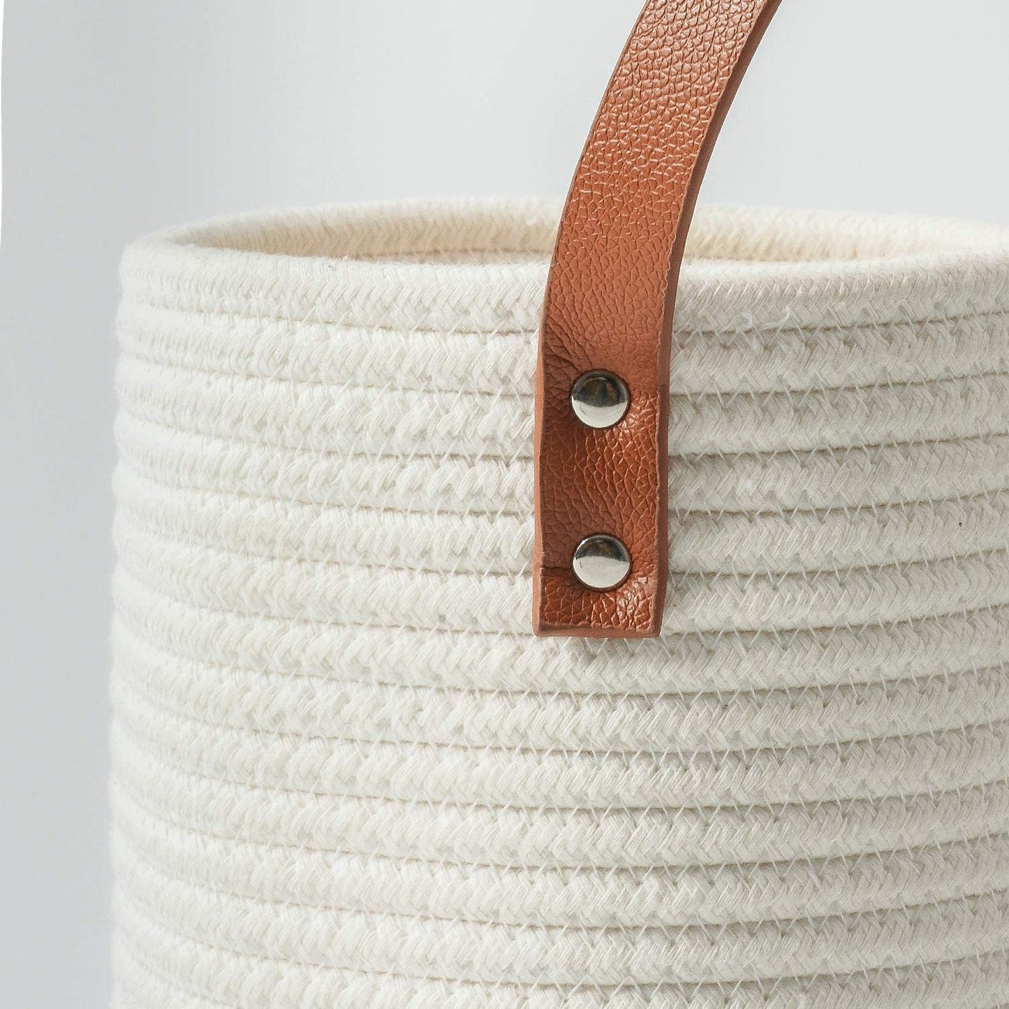 Rope Hanging Basket / White / Set of 2