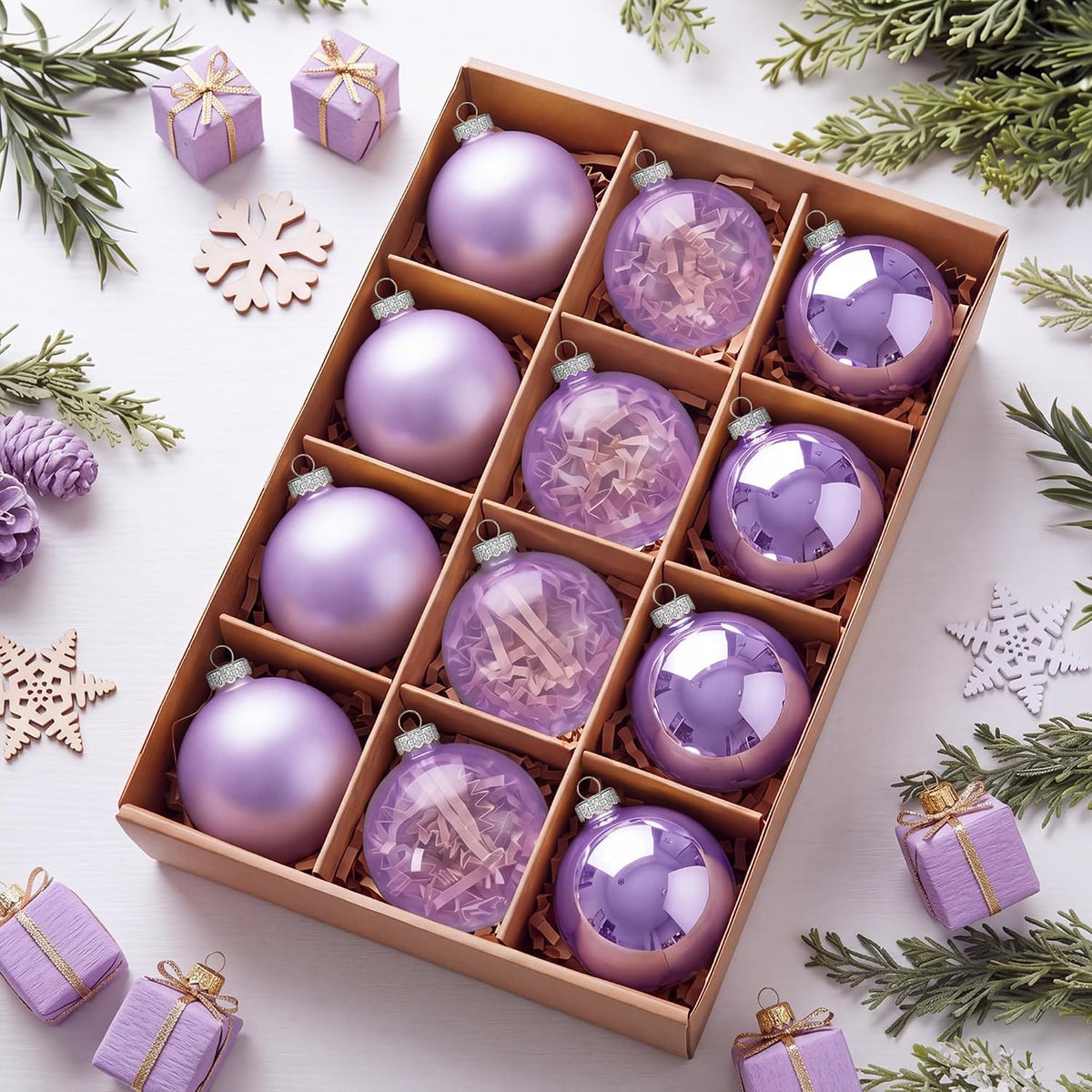 24ct Red Christmas Ball - 2.36 Inch Shatterproof Christmas Tree Decoration Ornaments Hanging Ball for Xmas Tree, Holiday, Wedding, Party