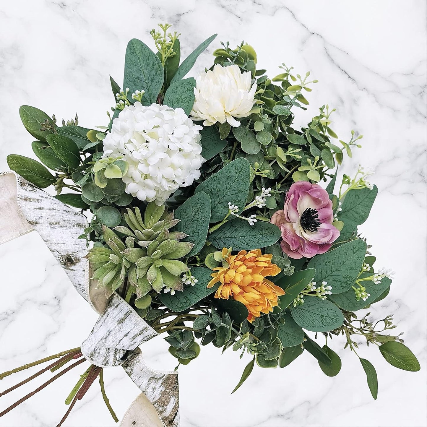 Seeds Stems and Spray for Vase Floral Wreath / White / Set of 20