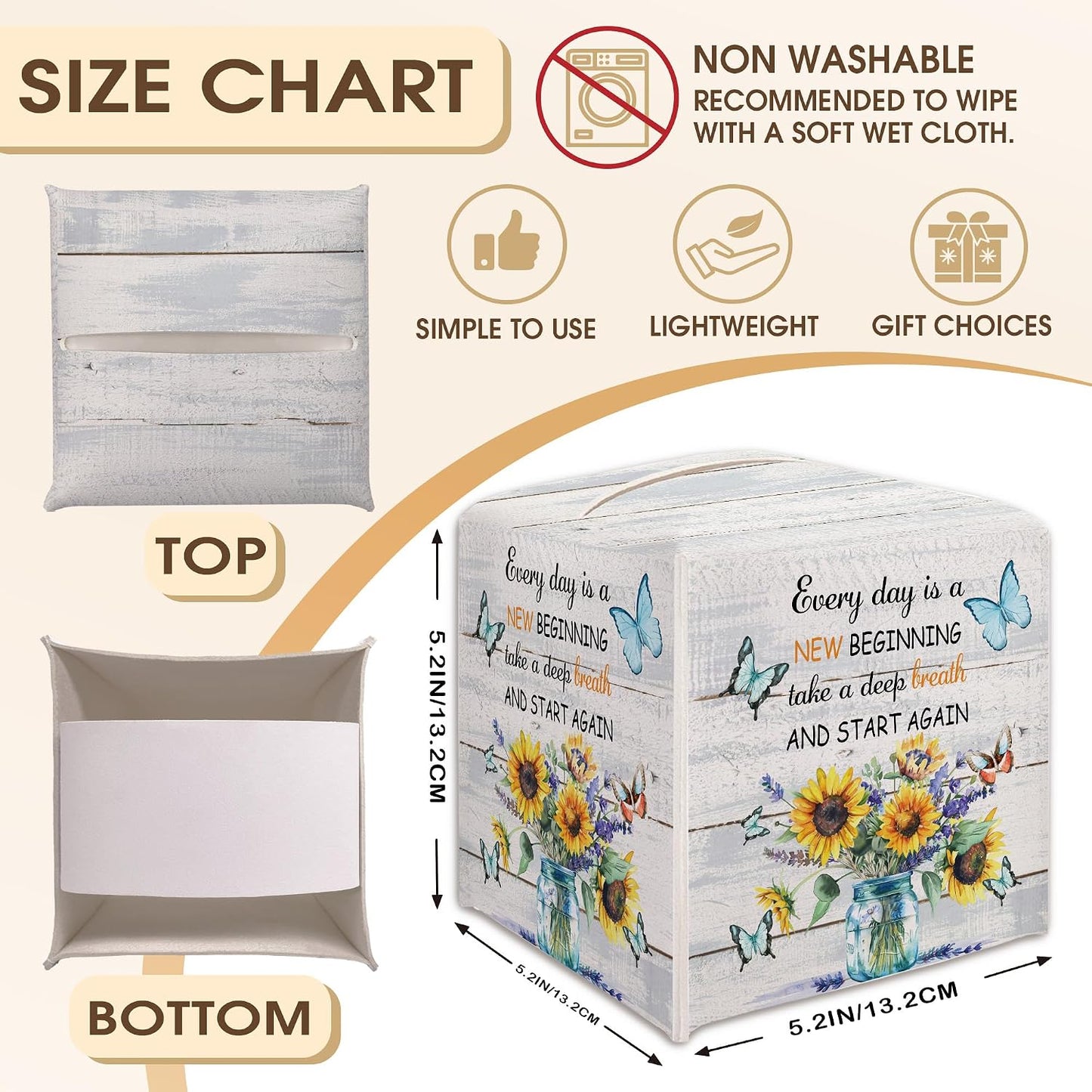 Tissue Box Cover Holder / Style-6