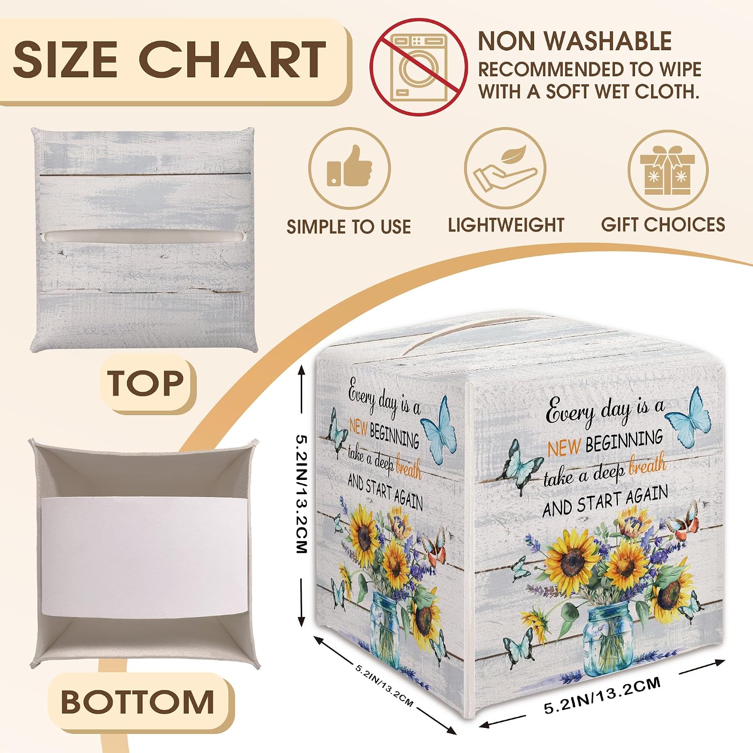 Tissue Box Cover Holder / Style-6