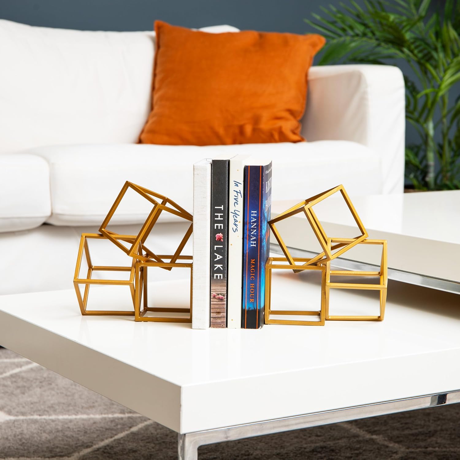 Modern Book Holders / Gold / Set of 2