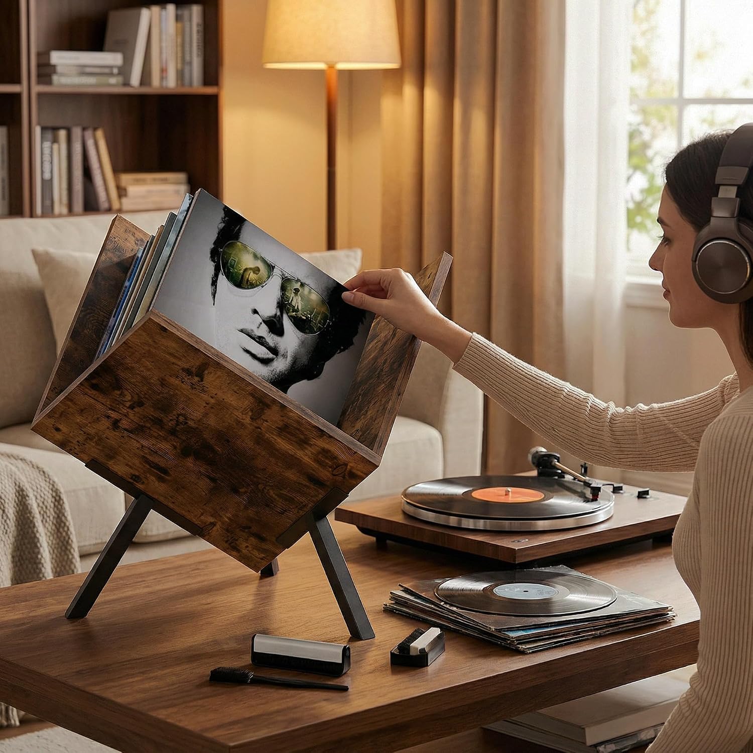 Conceptual Design Vinyl Record Storage, Album Organizer for Home | Conceptual Design, Organizes & Protects Vinyl