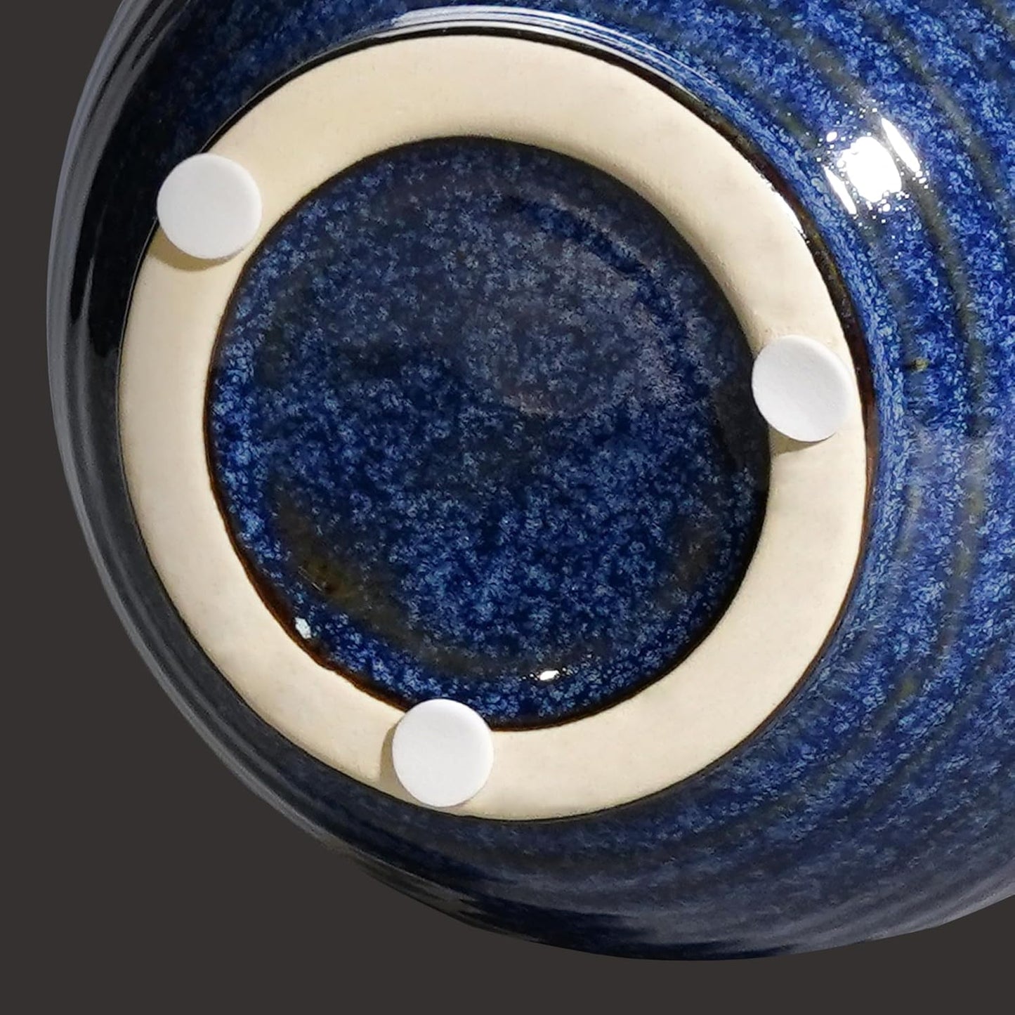 Blue Ceramic Vase / 6 Inch / Dark Blue - 6