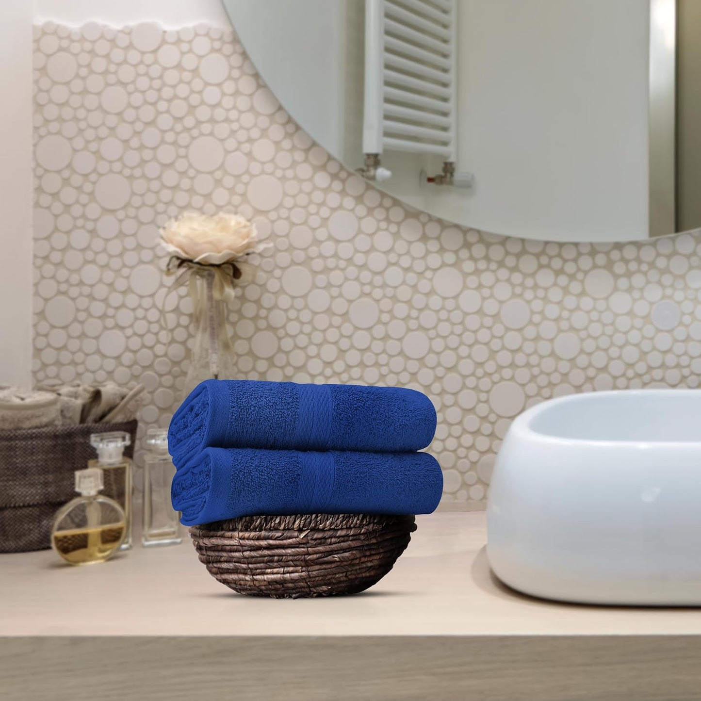 Avalon Towels Luxury Hand Towels Size 16x28 Inches Pack of 6 - Premium Cotton, Soft and Highly Absorbent Hand Towels