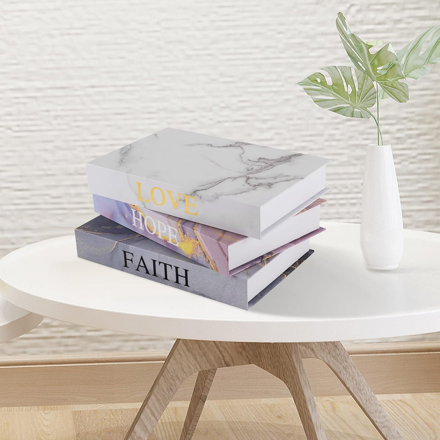 Home Decorative Faux Book Boxes / Z110 / Set of 3