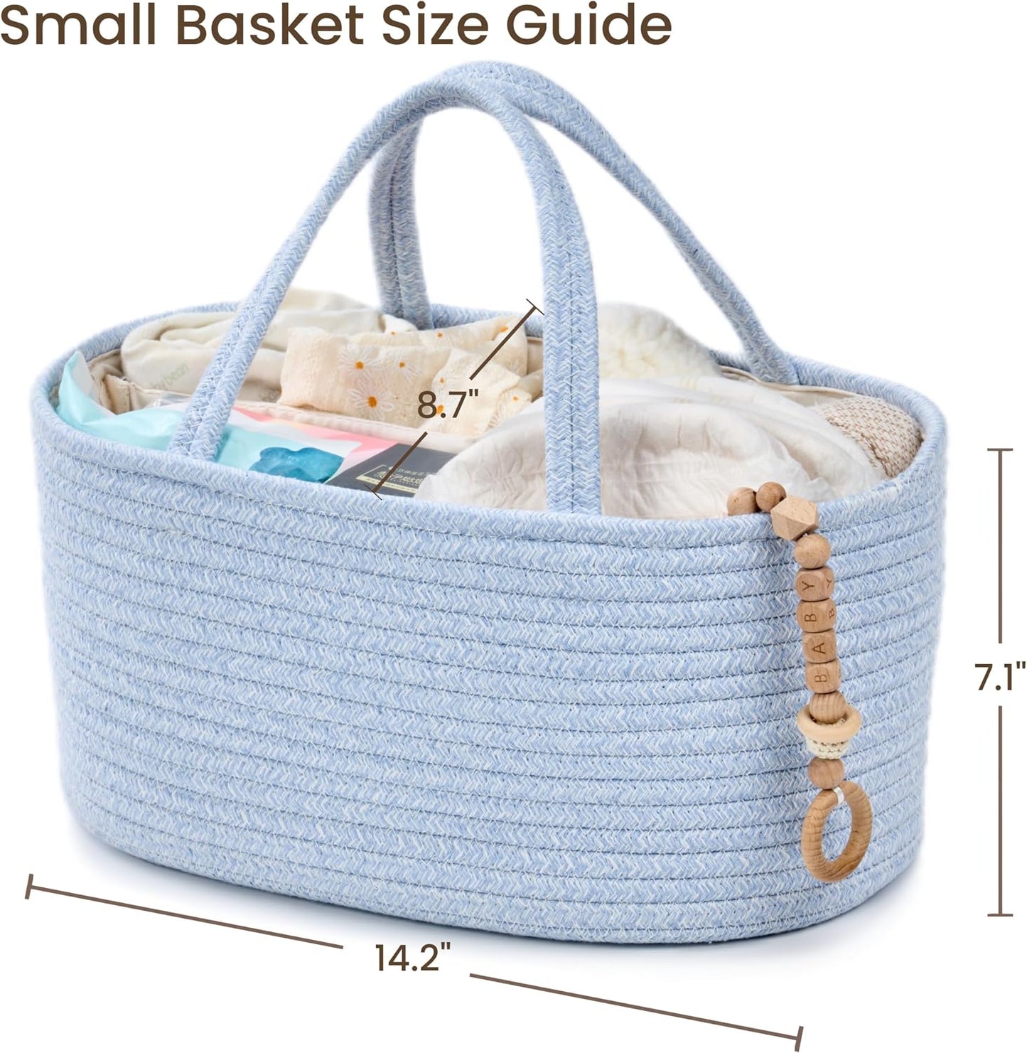 Baby Storage Basket / Light Blue / Small