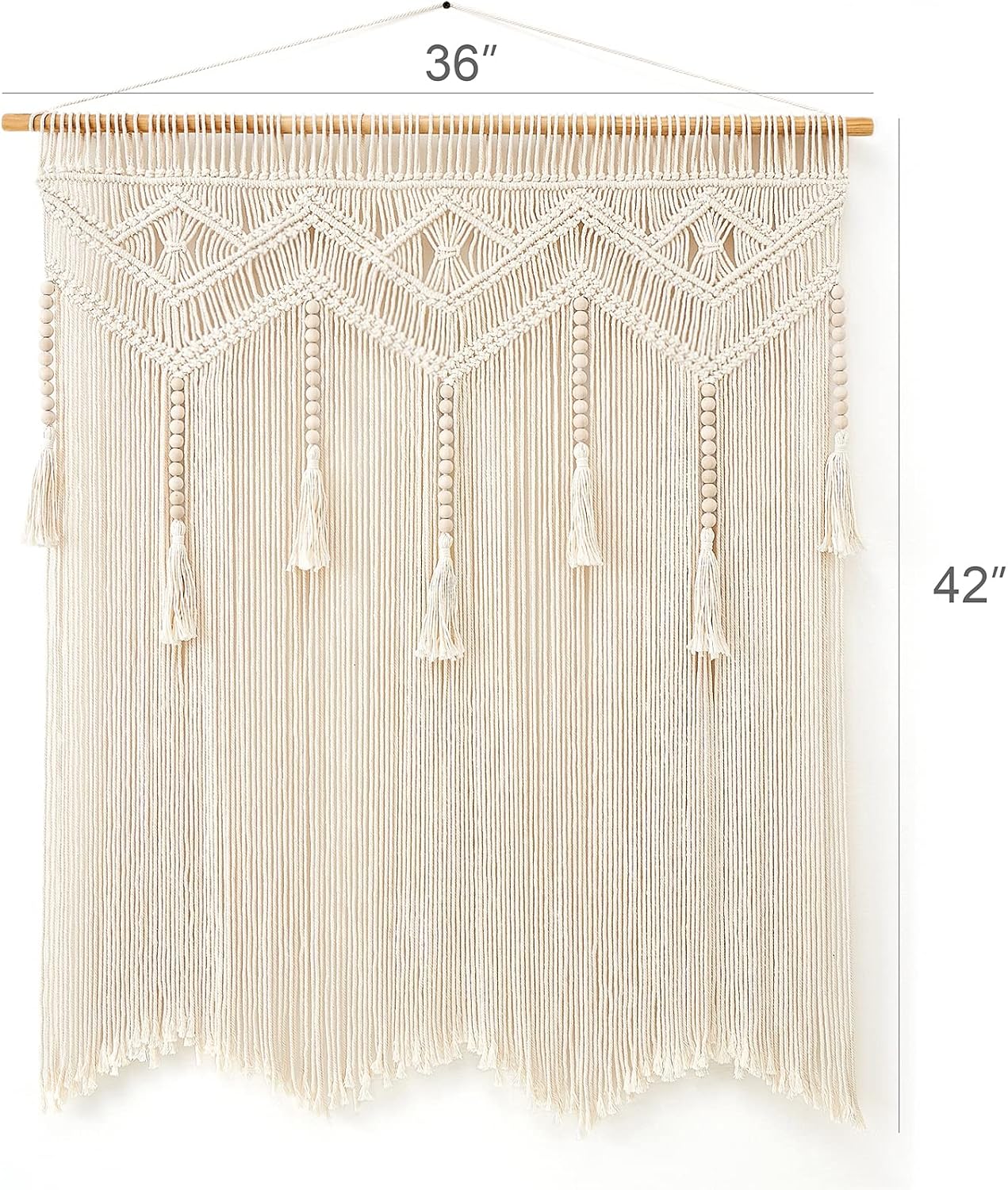 Macrame Wall Hanging Large Boho Decor Woven Wall Tapestry Chic Art Tassel Christmas Decoration