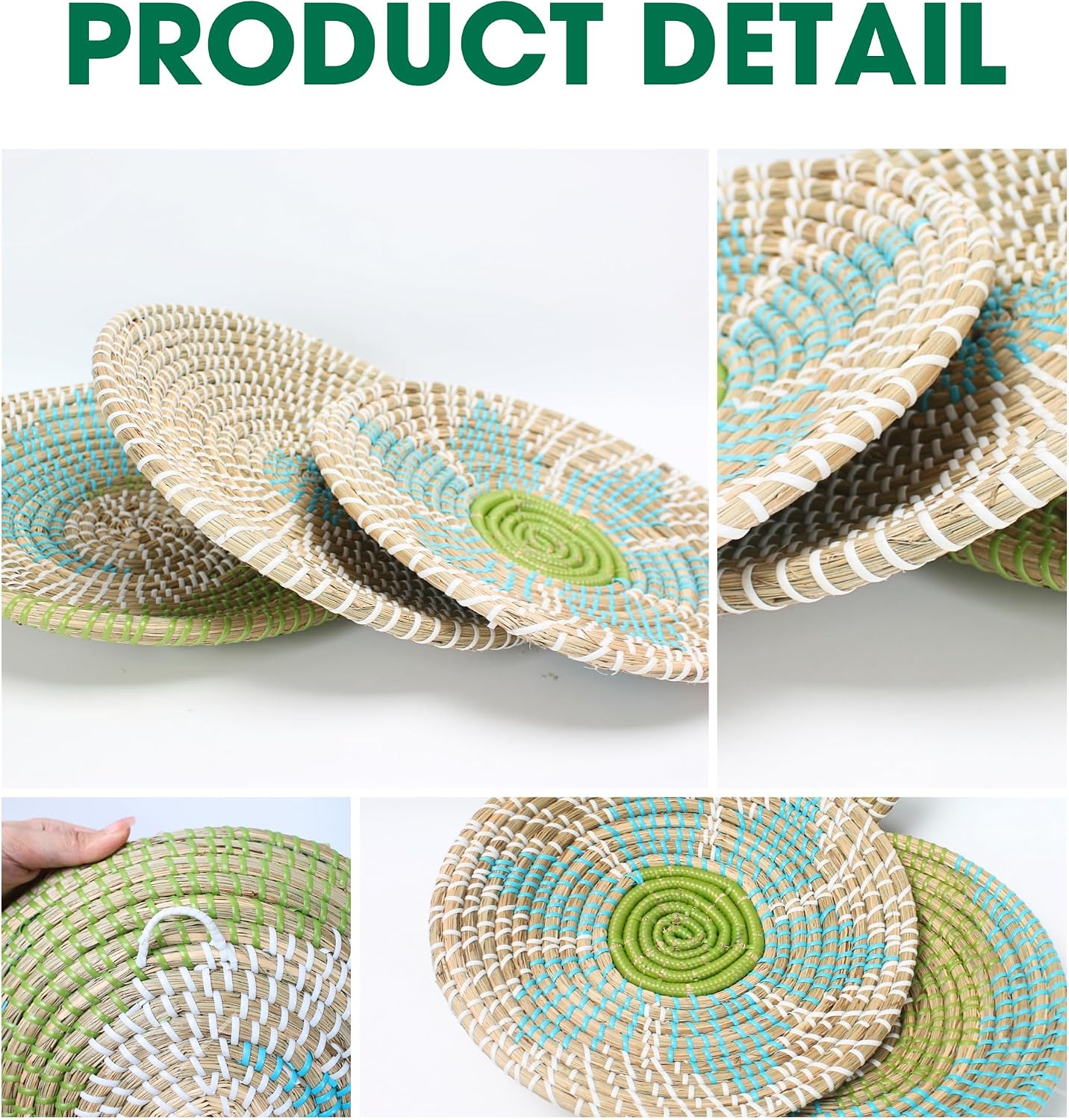 Boho Basket Wall Decor / Set of 3