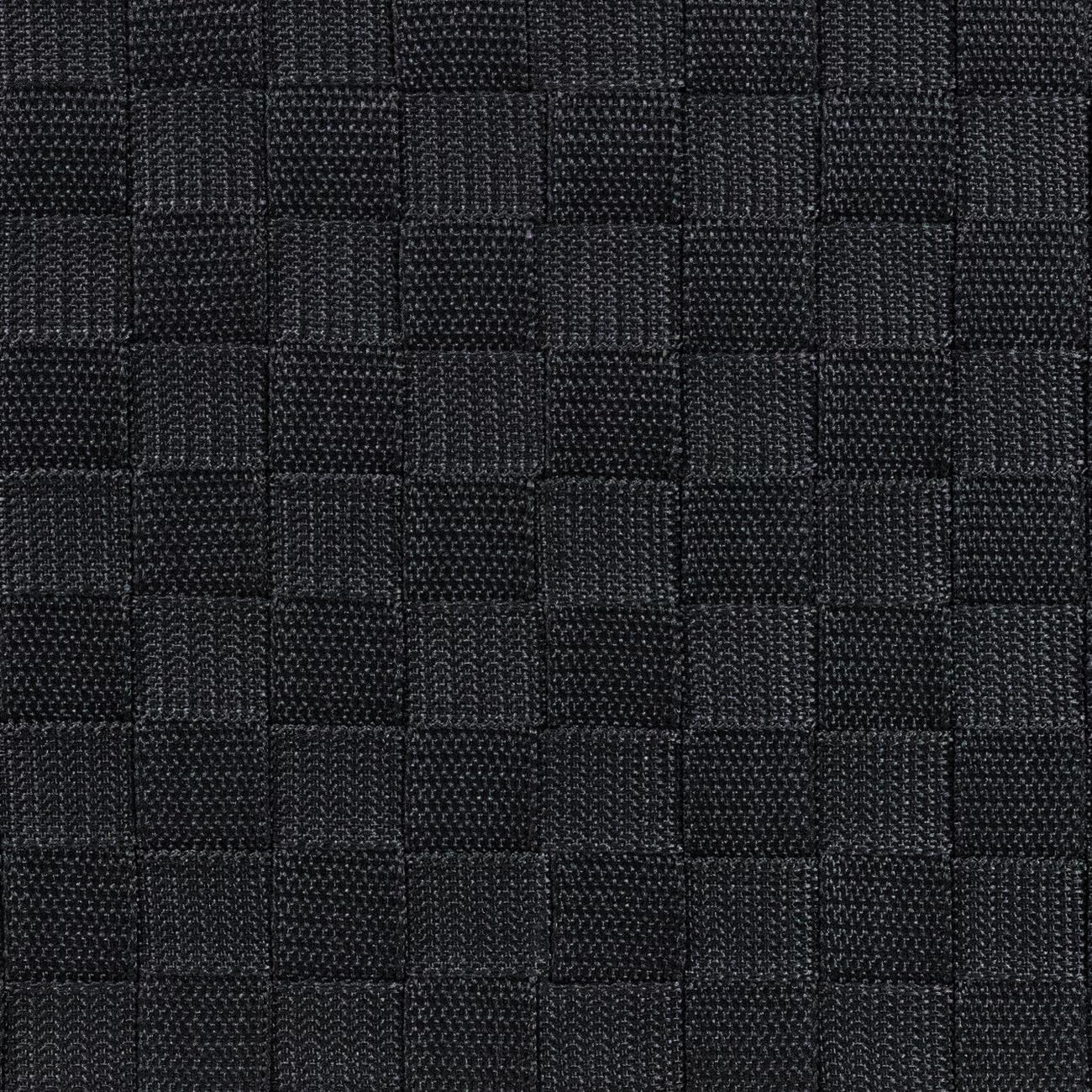 Hand-Woven Storage Baskets / Woven Lid Baskets - Black / Set of 3