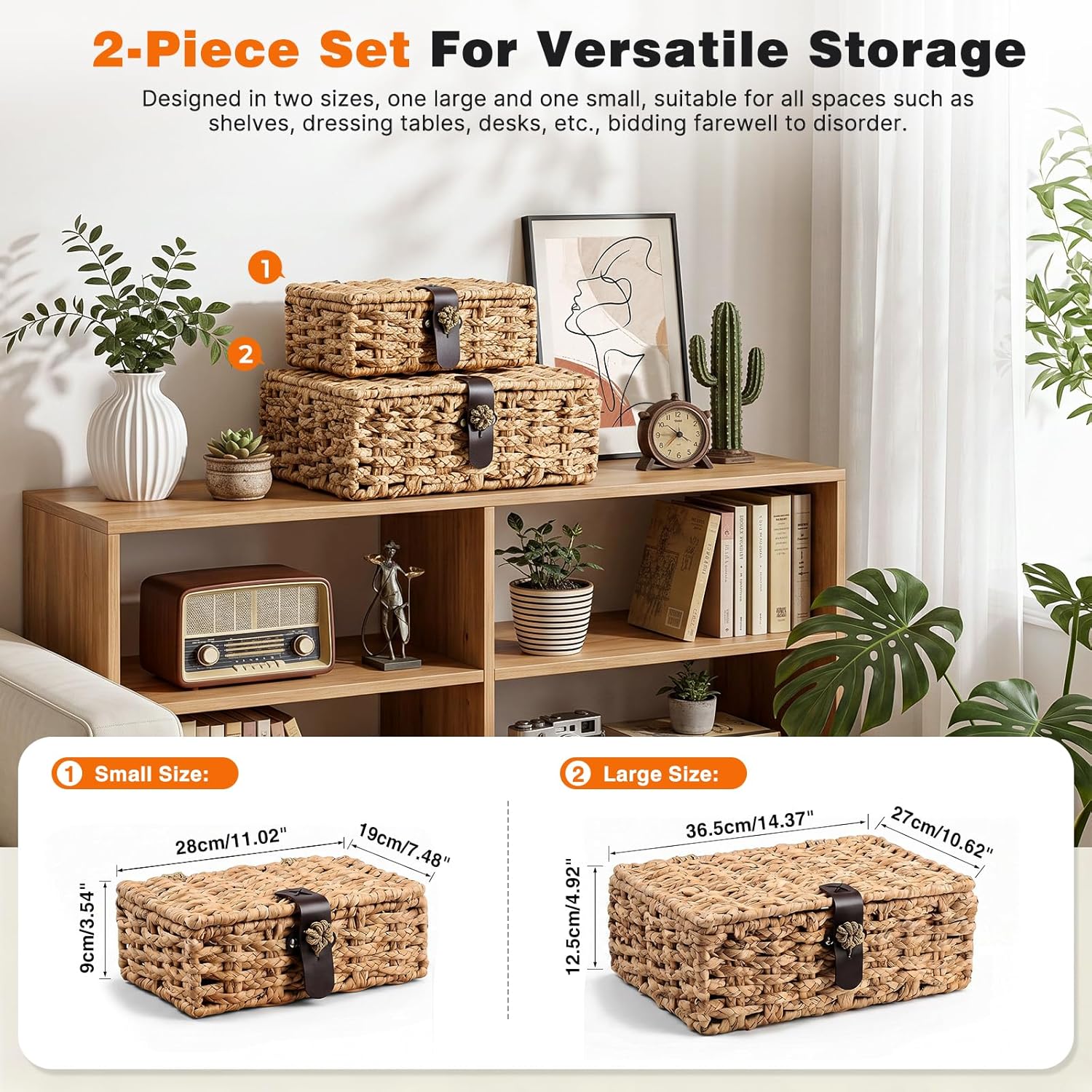 2-Piece Woven Storage Boxes