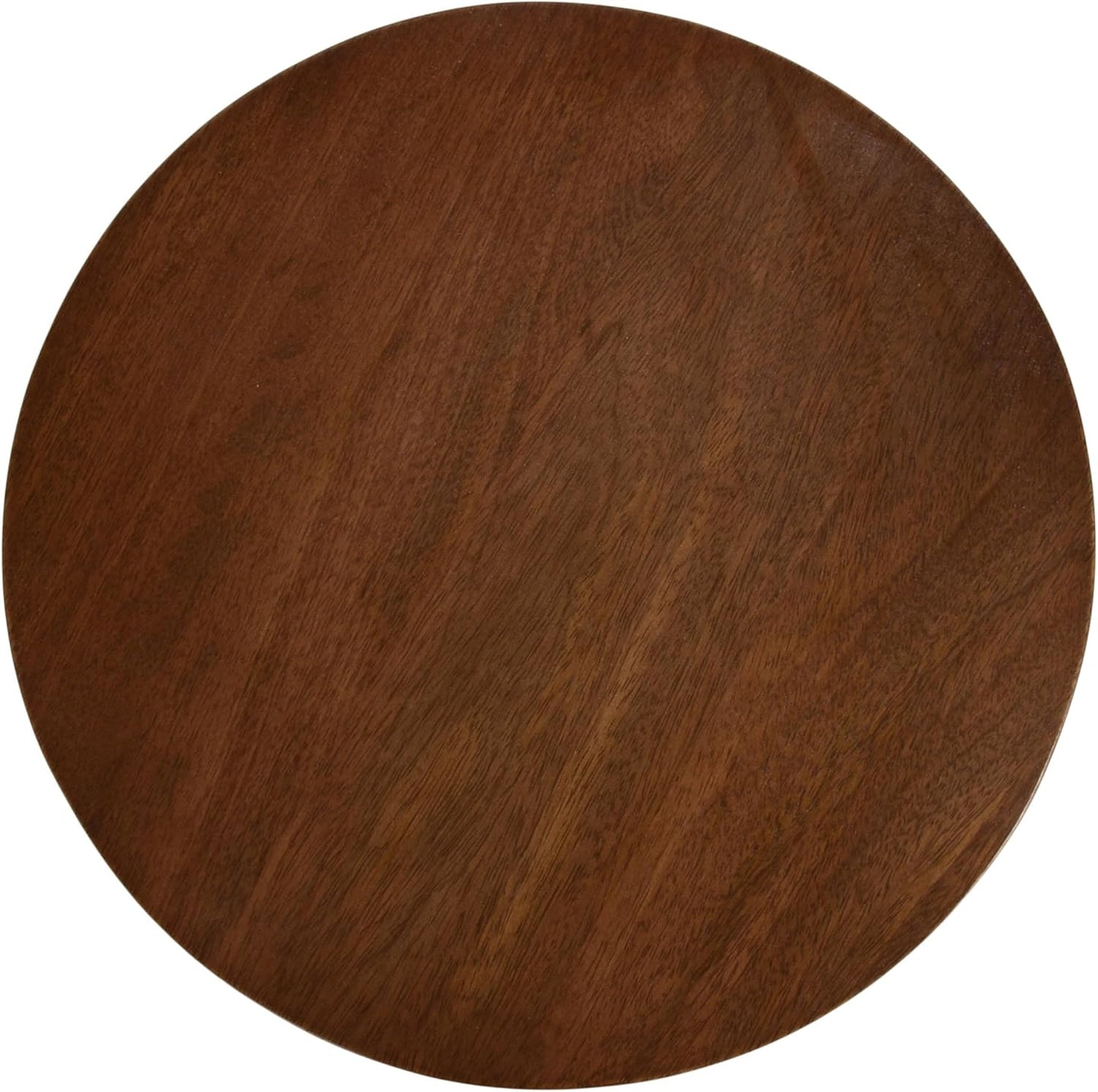 Transitional Wood Accent Pedestal / Walnut Brown / 12 x 12 x 23