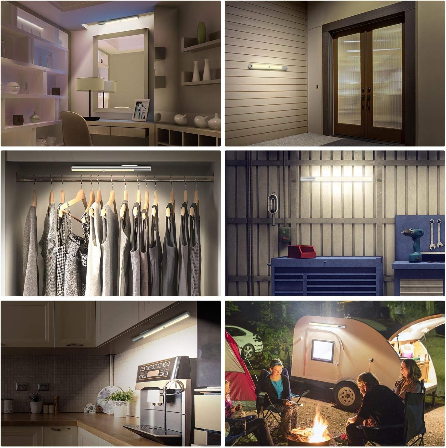 BLS 48 LED Closet Lights, Motion Sensor Light Indoor, 4500mah Build-in Large Rechargeable Battery, Wireless Under