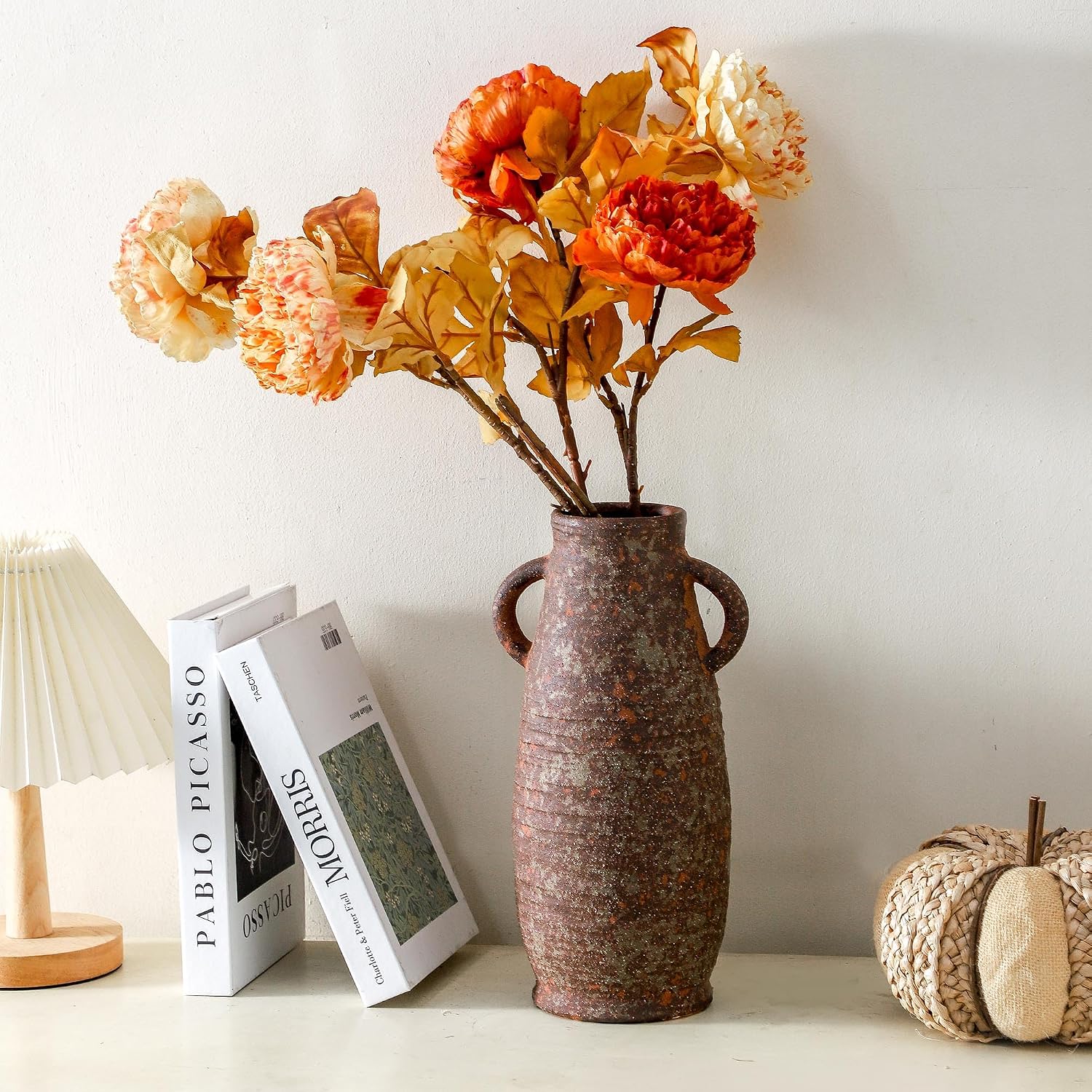 Ceramic Rustic Vase / 203-2-12in / 12.3 Inch