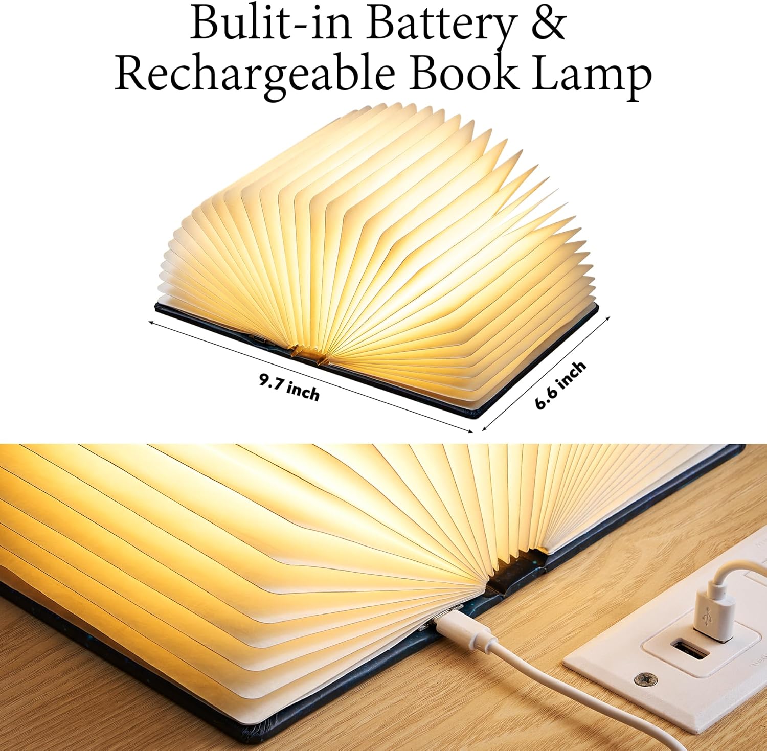 5 Color Lights / Book Lovers Gifts BookLamp