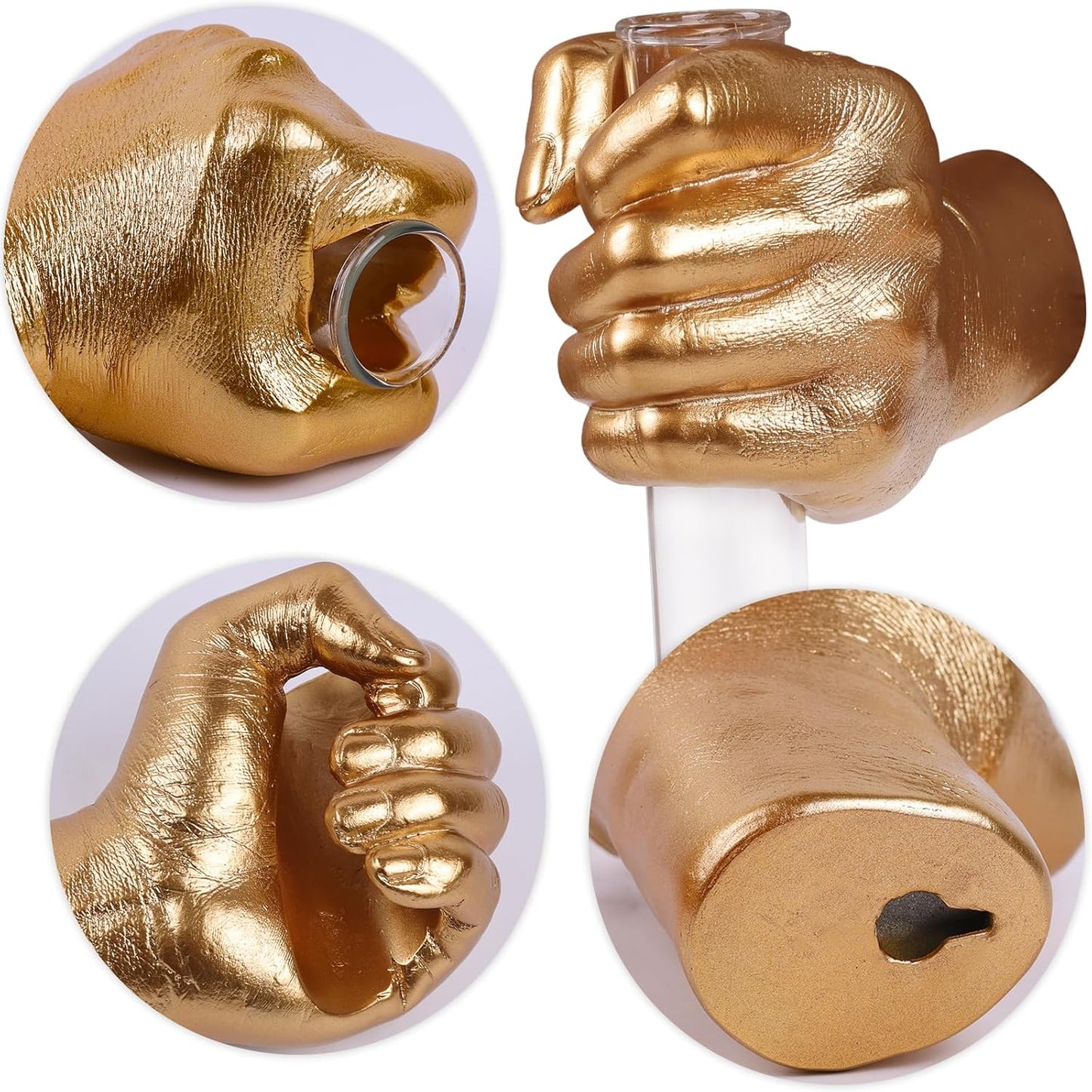 Funky Flower Vase / Gold