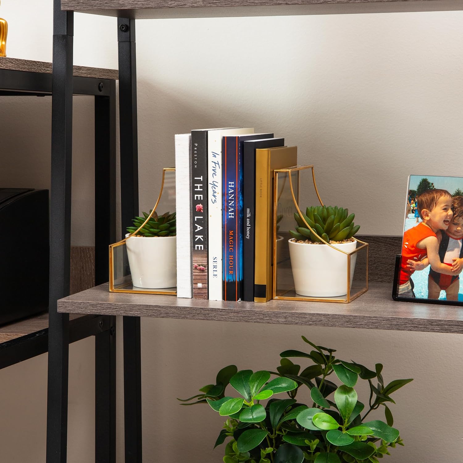 Books / Decorative Bookends / Gold / Set of 2