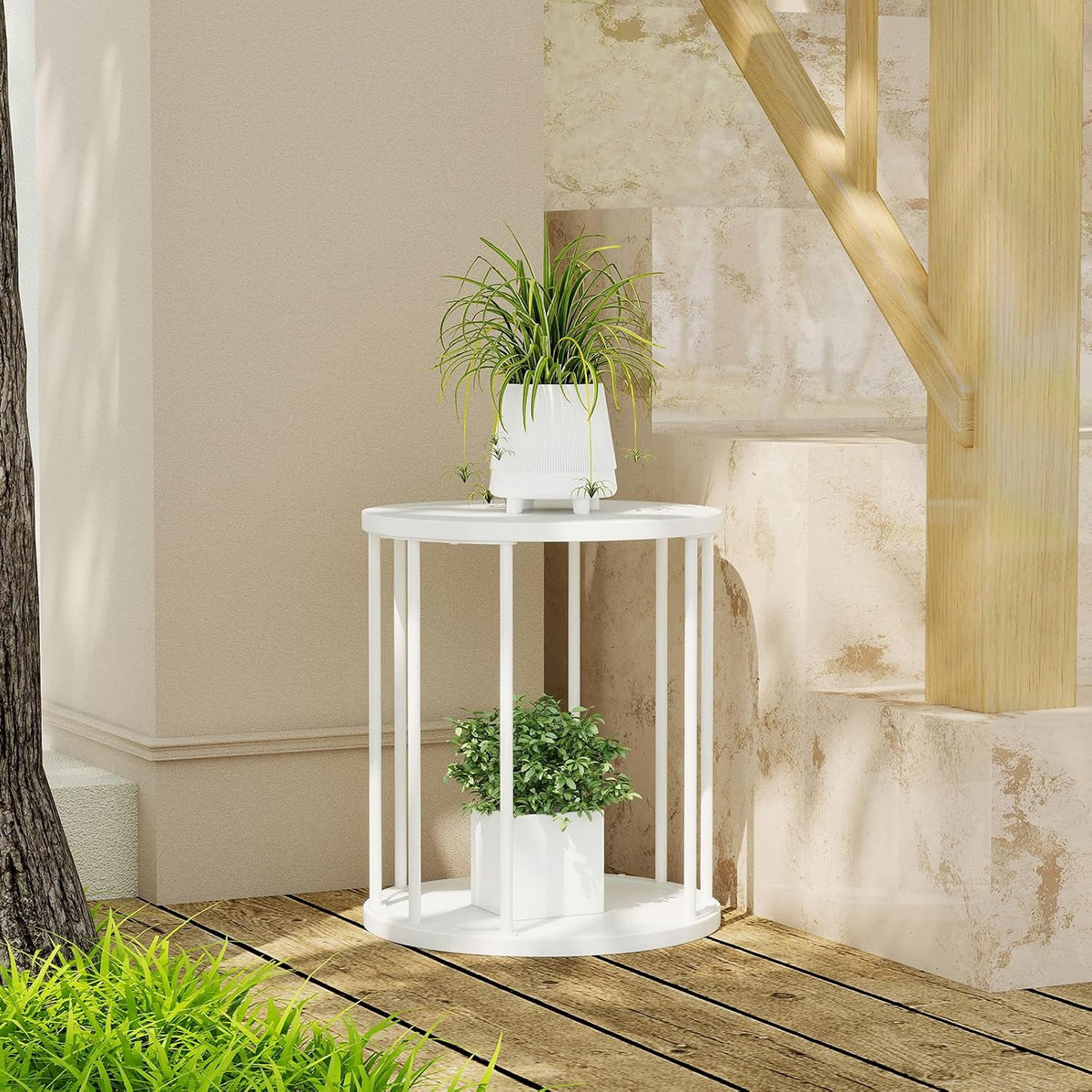 Plant Stand Indoor,small plant stool,Flower Pot Corner stand holder,Mid Century Heavy Duty Metal Tall Home Decor,Modern