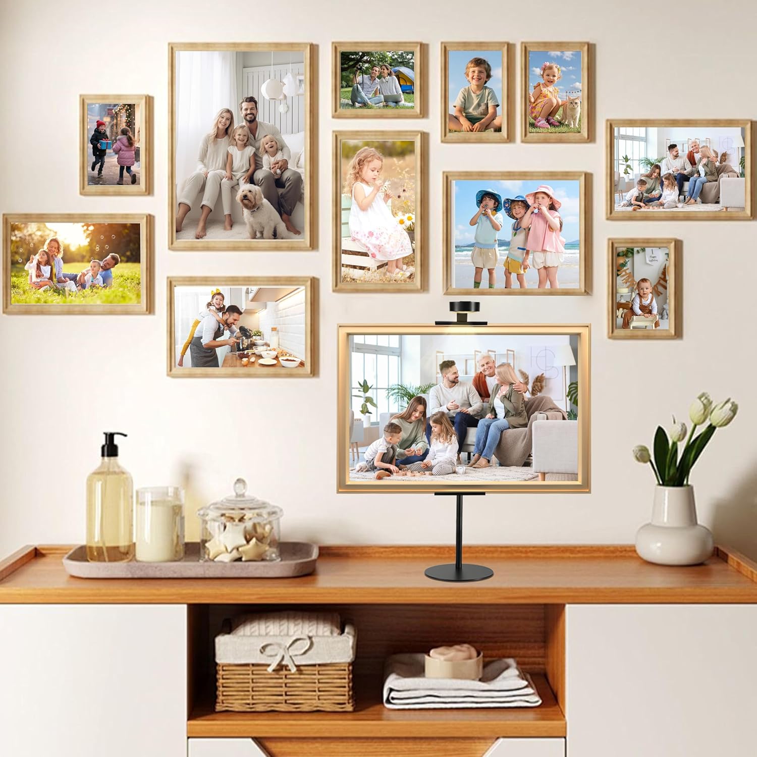 Holds Picture Frames up / Black / 30 Inch / Set of 2