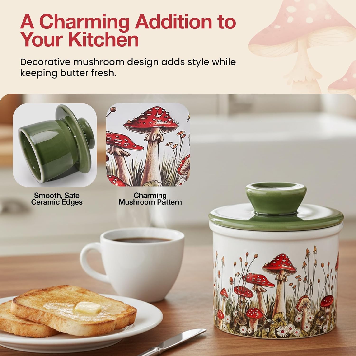 Ceramic French Butter Dish