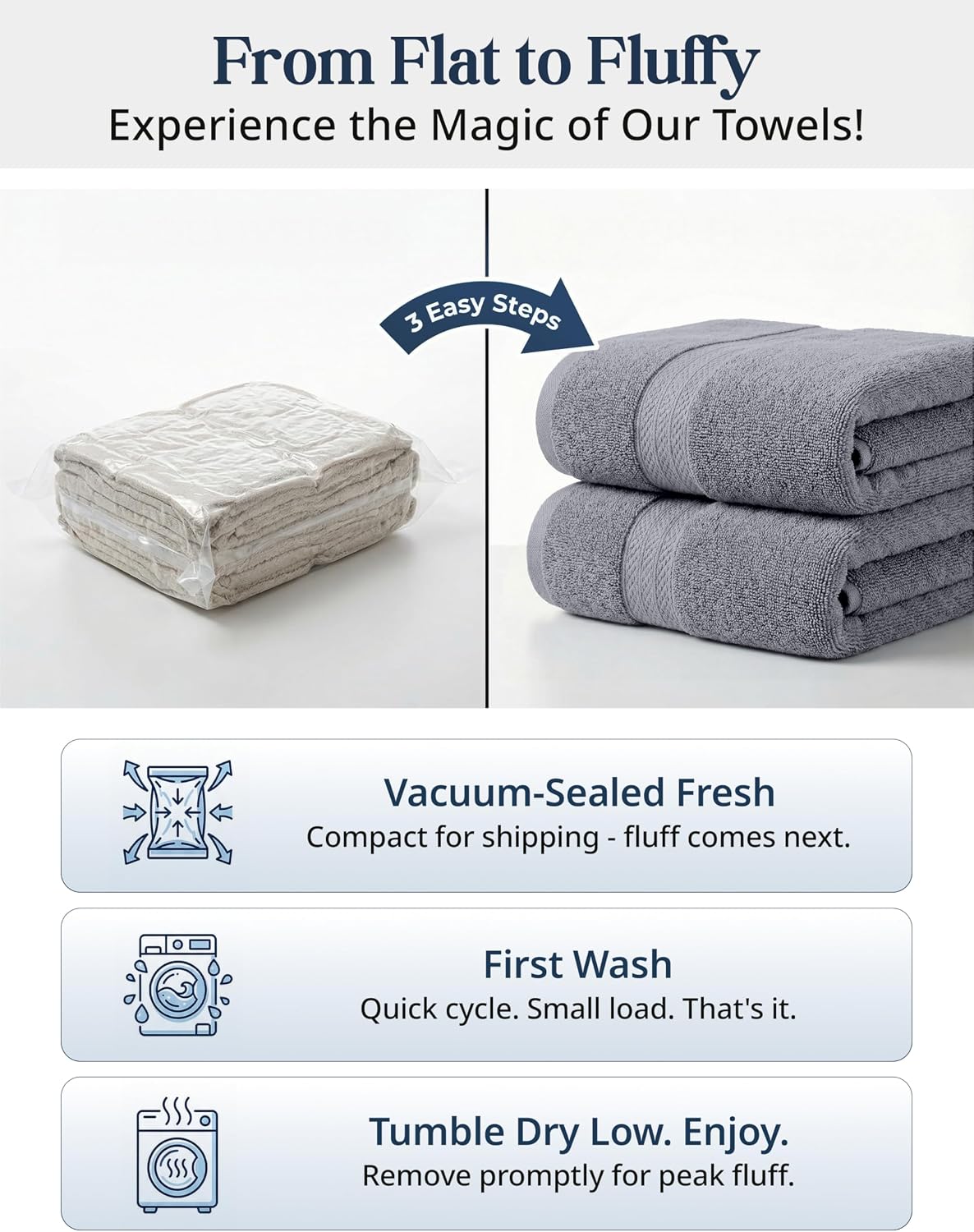LANE LINEN Towel Set for Bathroom 16 Piece Soft Absorbent - Cool Grey | Towels And Washcloths Sets - Oversized & Roomy