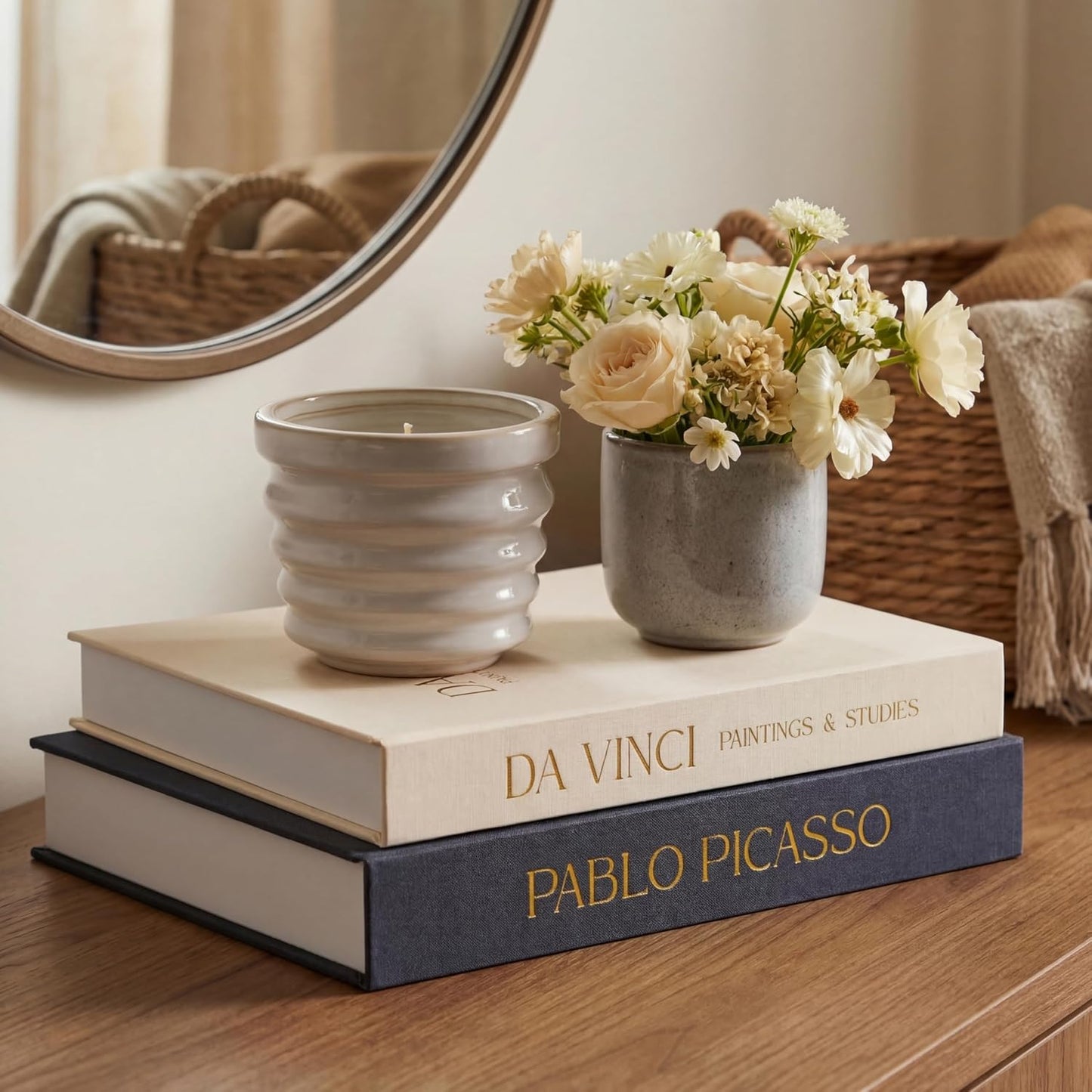 Linen Coffee Table Books / Set of 2