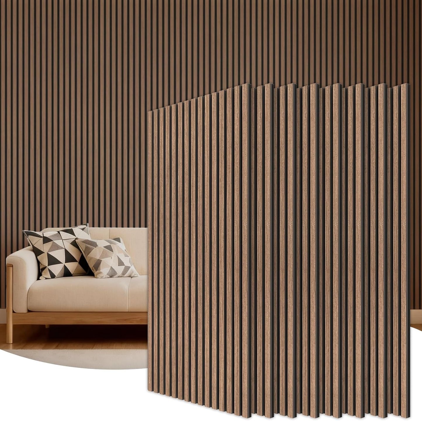 TONOR Wood Wall Panels for Interior Wall Decor-8 Pack 47.2" x 23.6"