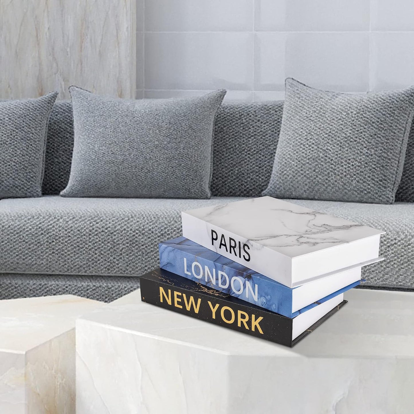 Faux Book for Decoration Storage Box / Z111 / Set of 3