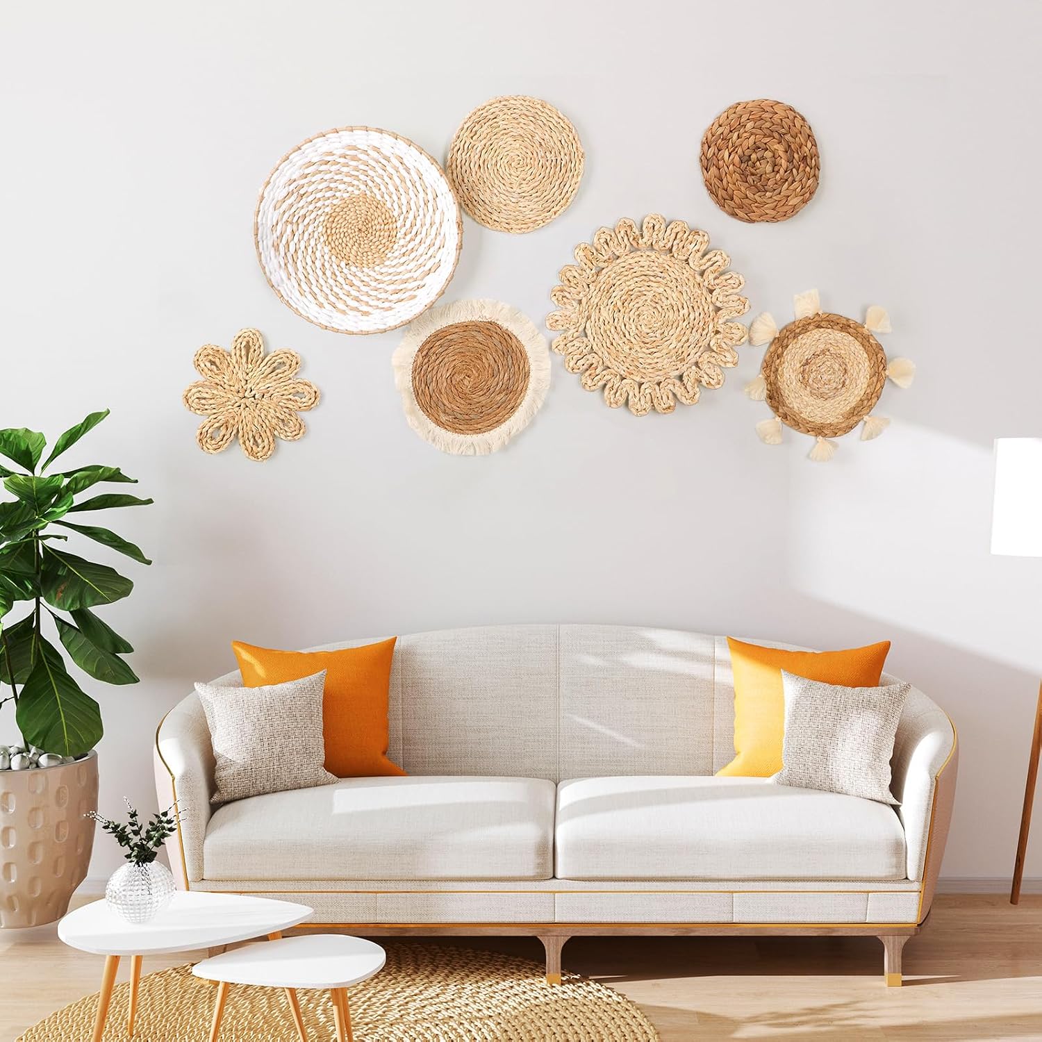 Boho Wall Basket Decor Set