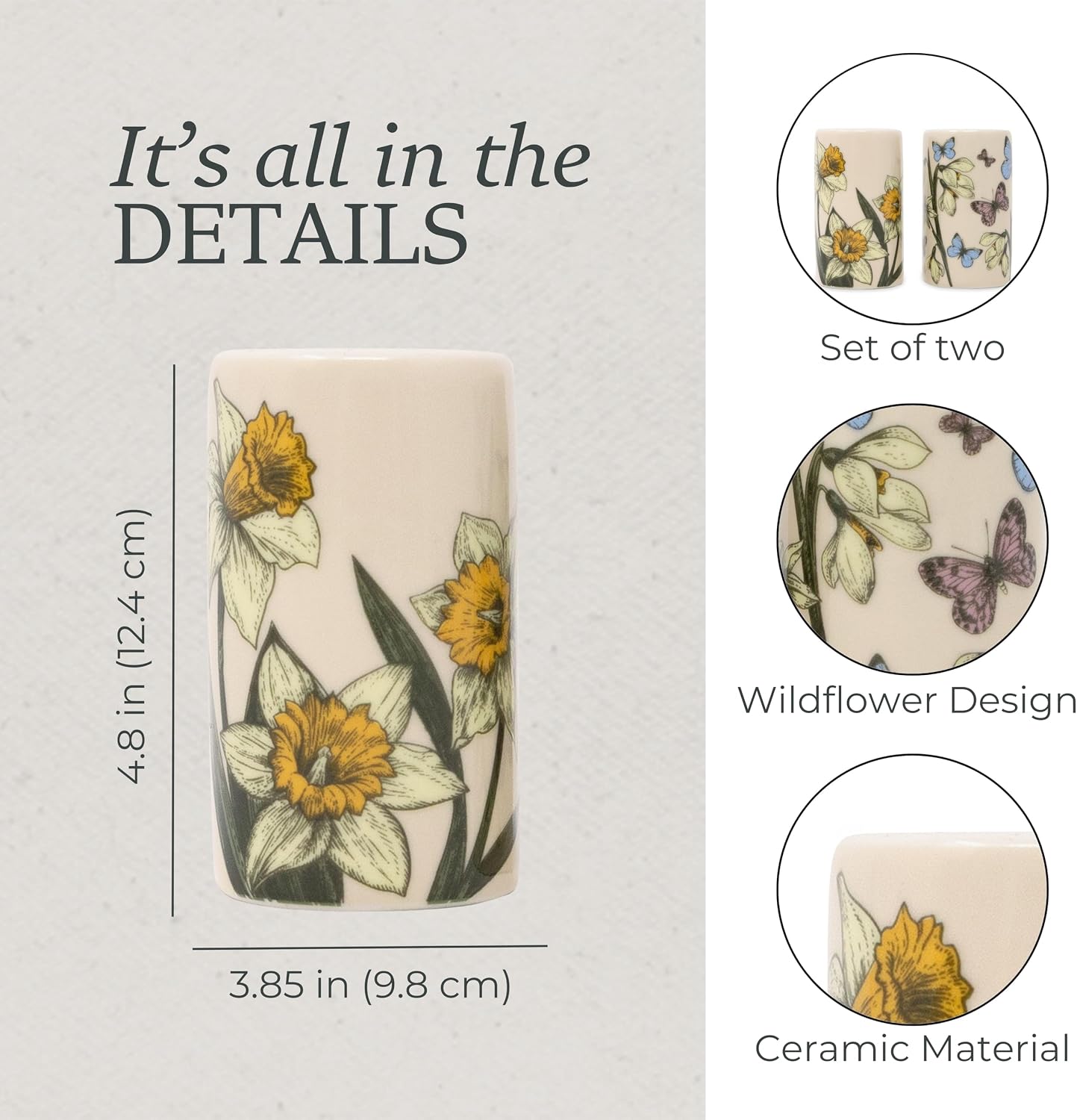 Ceramic Mini Vases / Set of 2