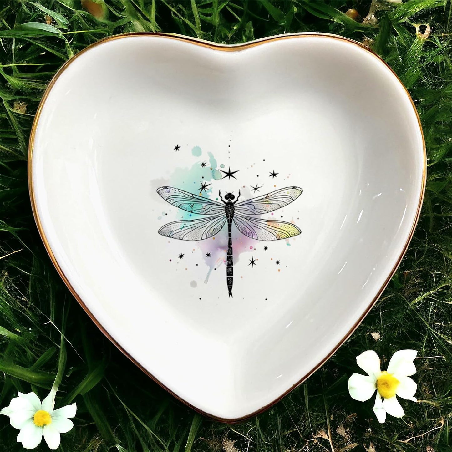 Jewelry Holder / Decorative Trinket Tray / Dragonfly