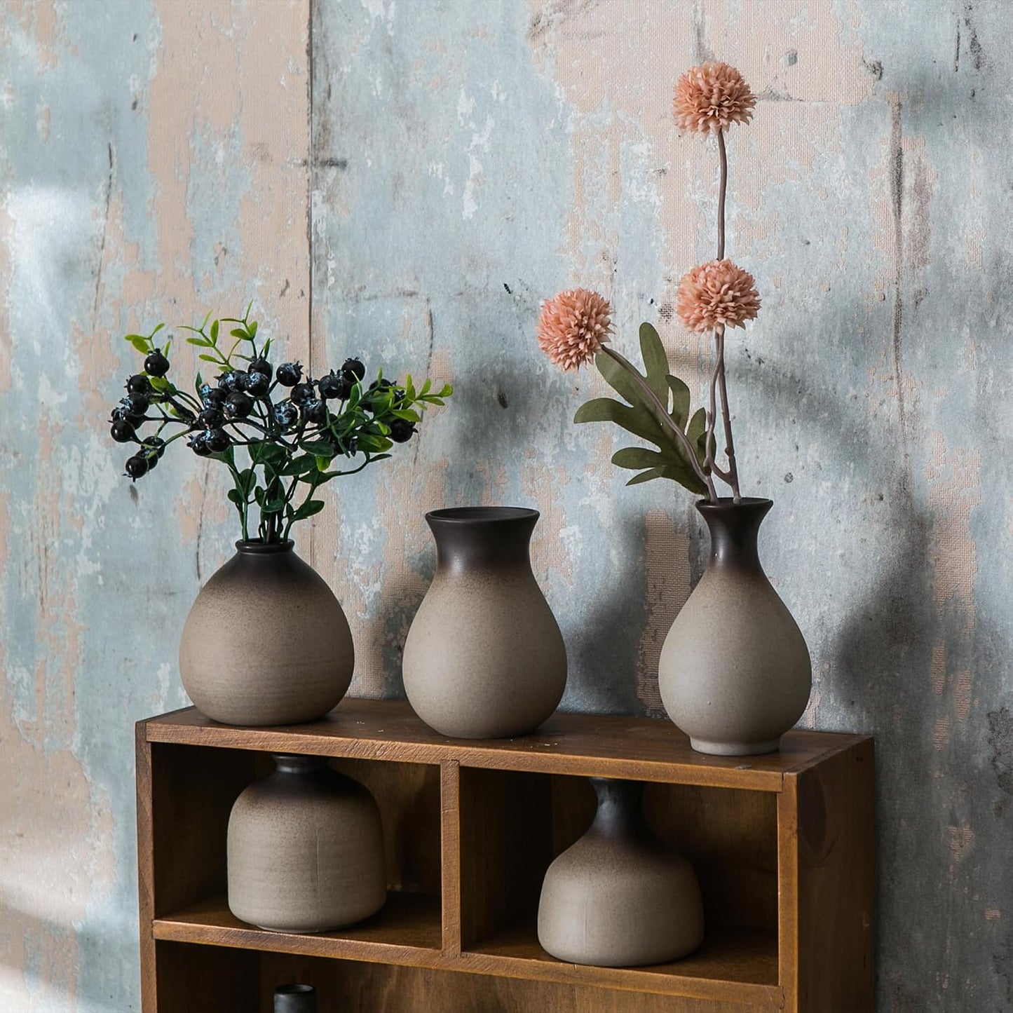 Rustic Bud Vase / Rust / Set of 11