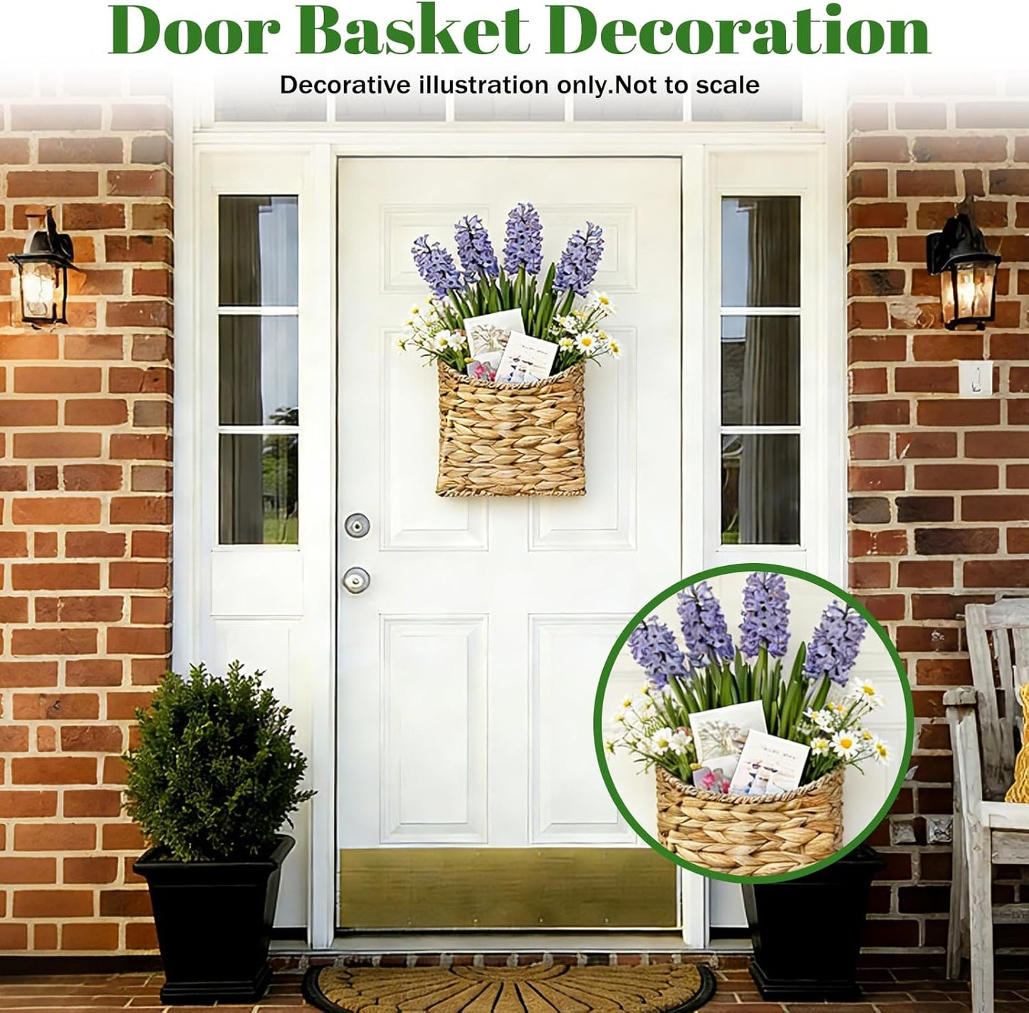 Woven Wall Hanging Basket / Woven Color