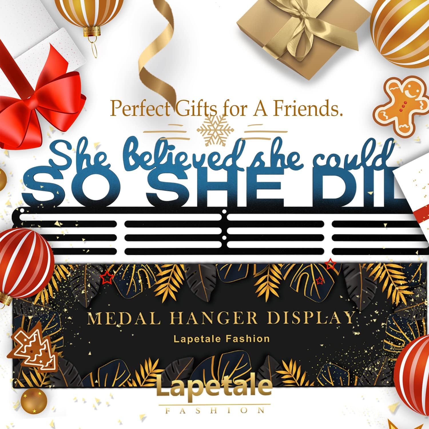Race Medal Holder Wall Hanger,Marathon Medal Display and Runner Medal Hanger Display,Bib Running Medal Display, Running