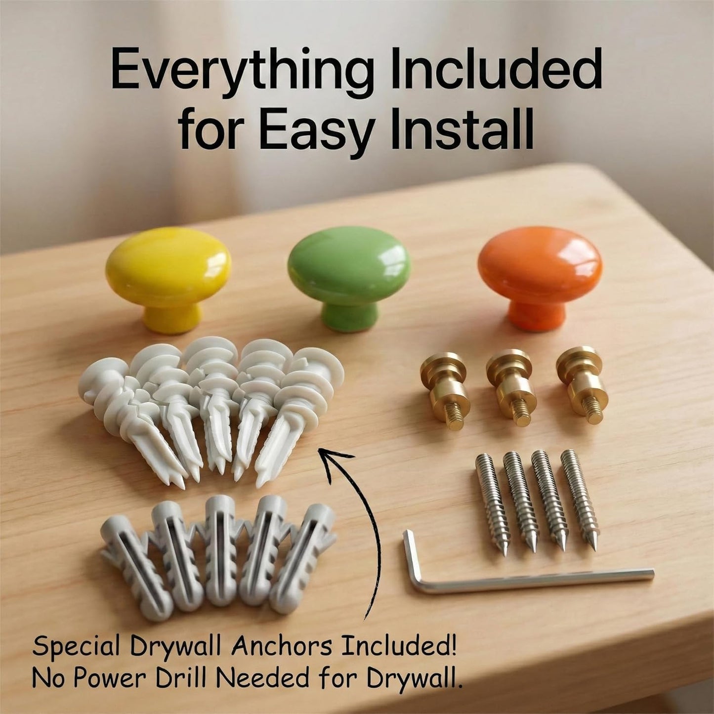 Mushroom Wall Hooks for Kids Room Decor / Mushroom Set