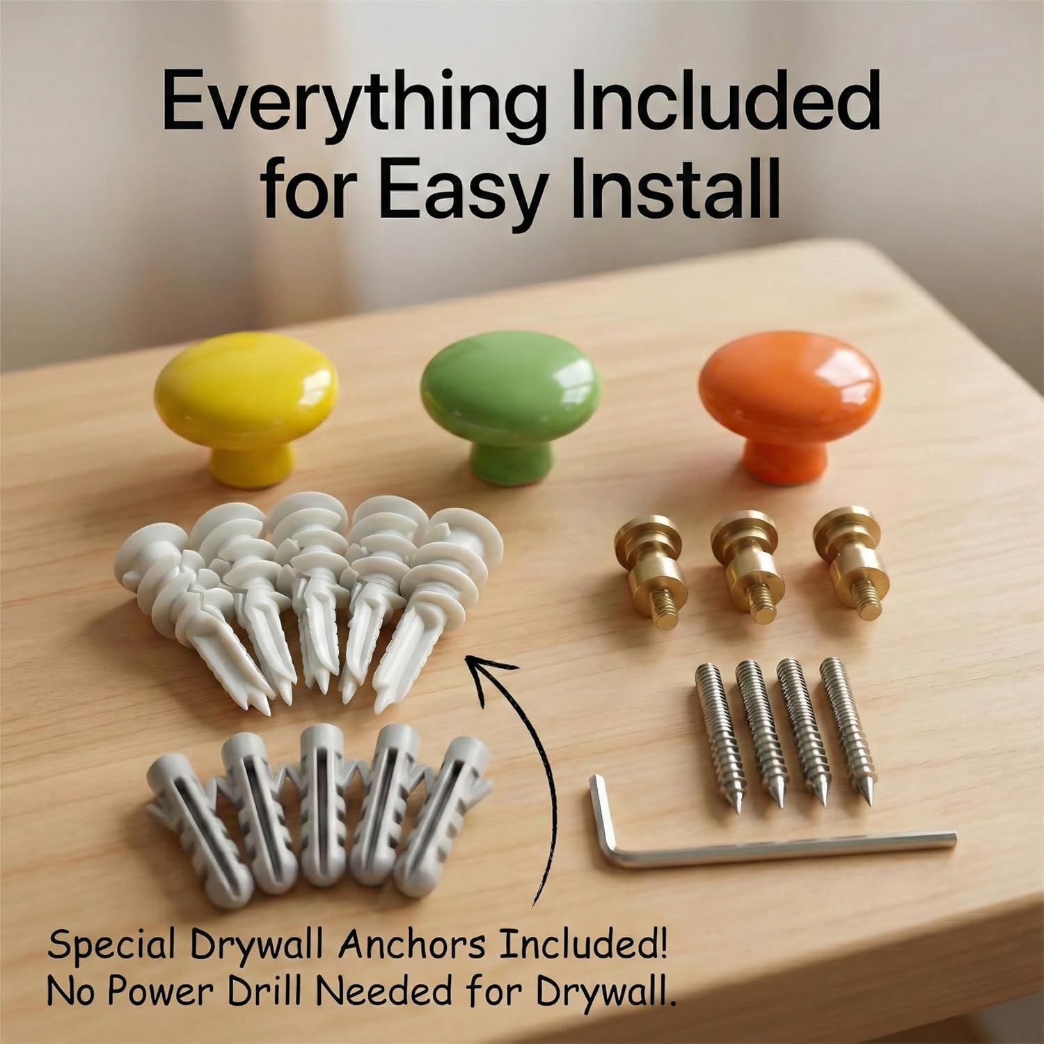 Mushroom Wall Hooks for Kids Room Decor / Mushroom Set