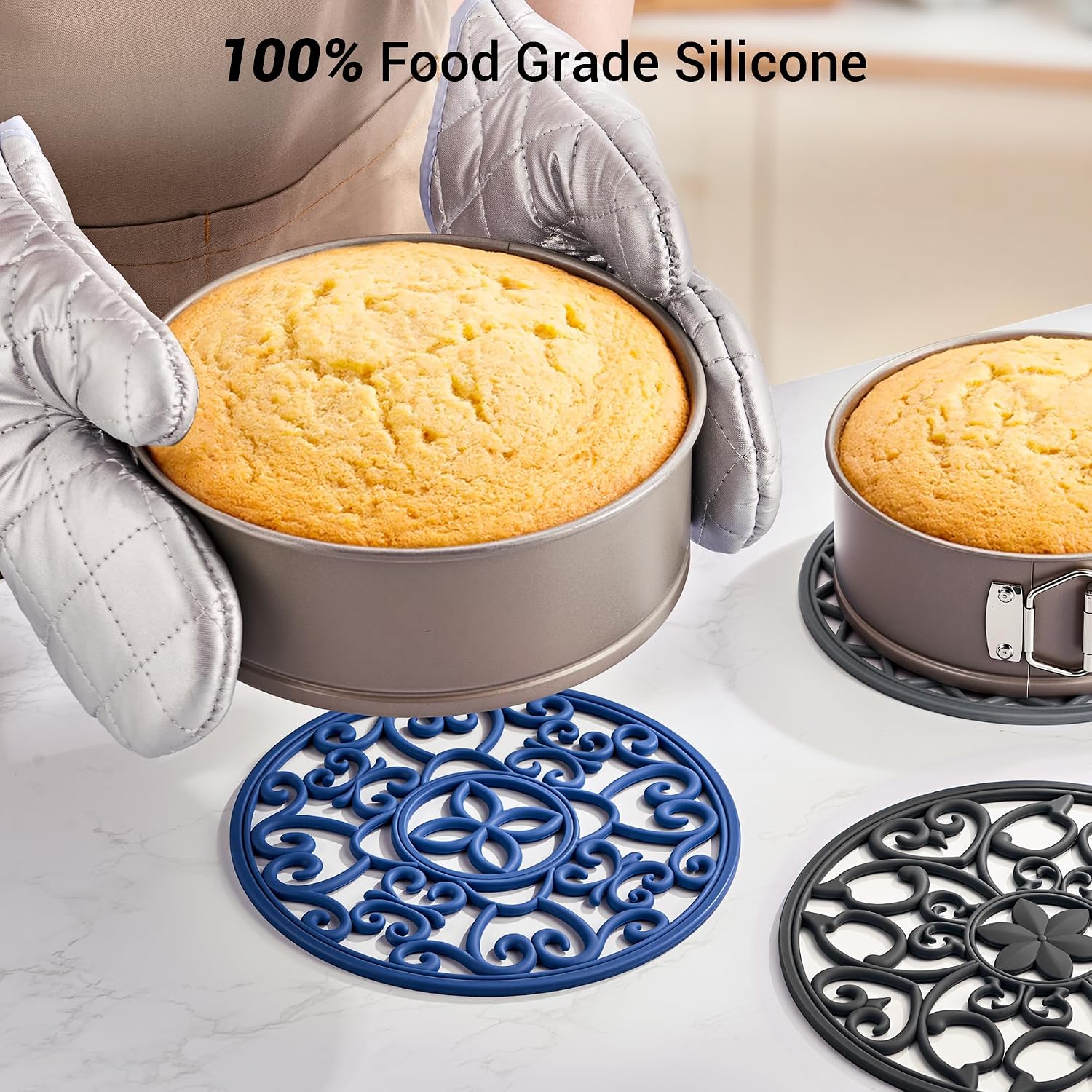 Heat Resistant Pots and Pans Holders / 02-grey / Set of 6