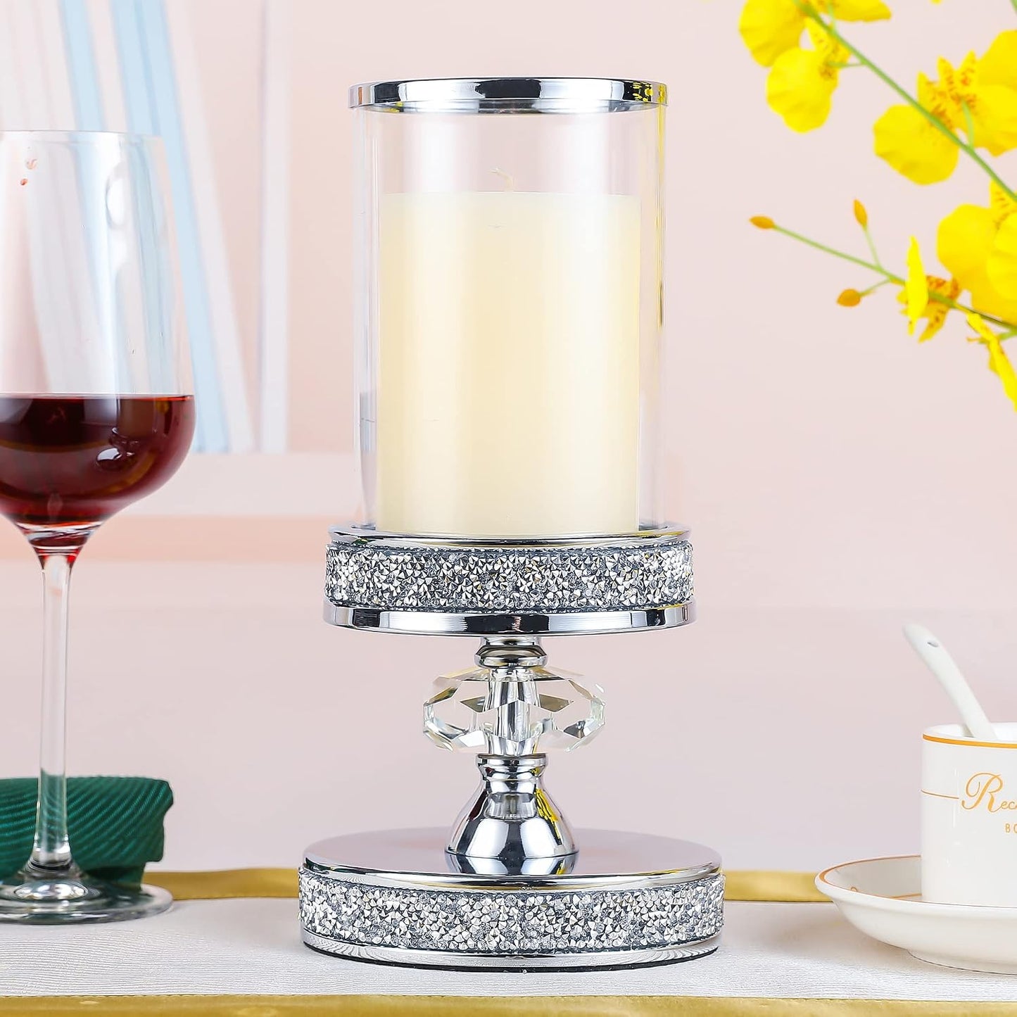 Candle Holder for Pillar Candle, Pillar Candle Holders for Wedding, Coffee Dining Table, Christmas, Table Centerpieces
