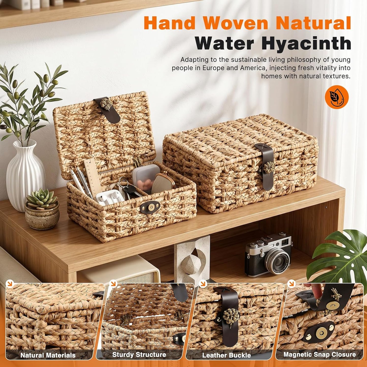 2-Piece Woven Storage Boxes