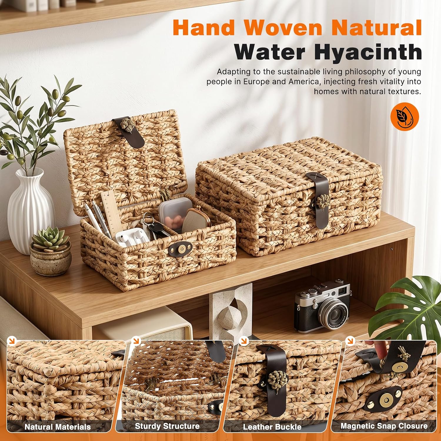 2-Piece Woven Storage Boxes