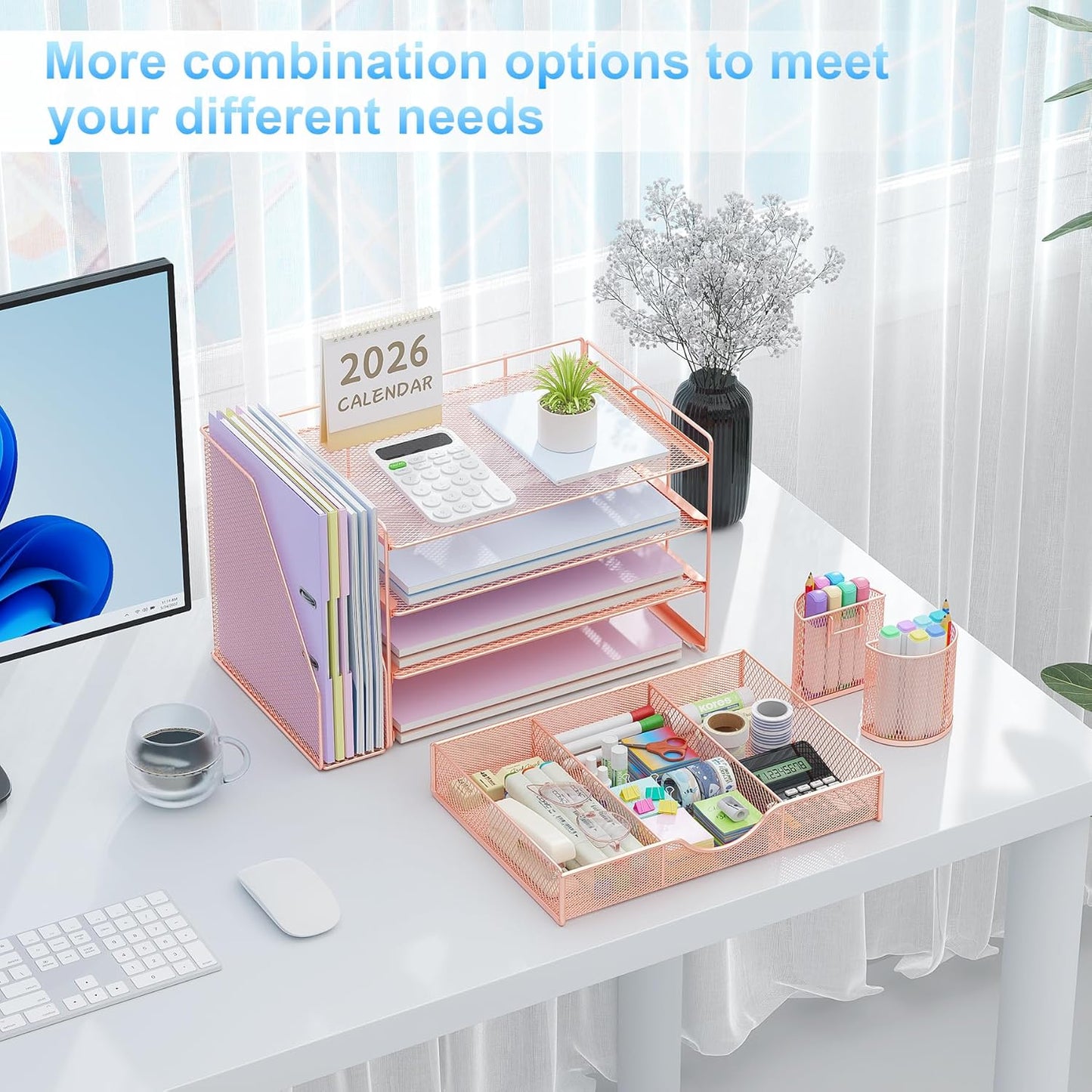 File Holder / Desk Organizers and Accessories / Rose Gold