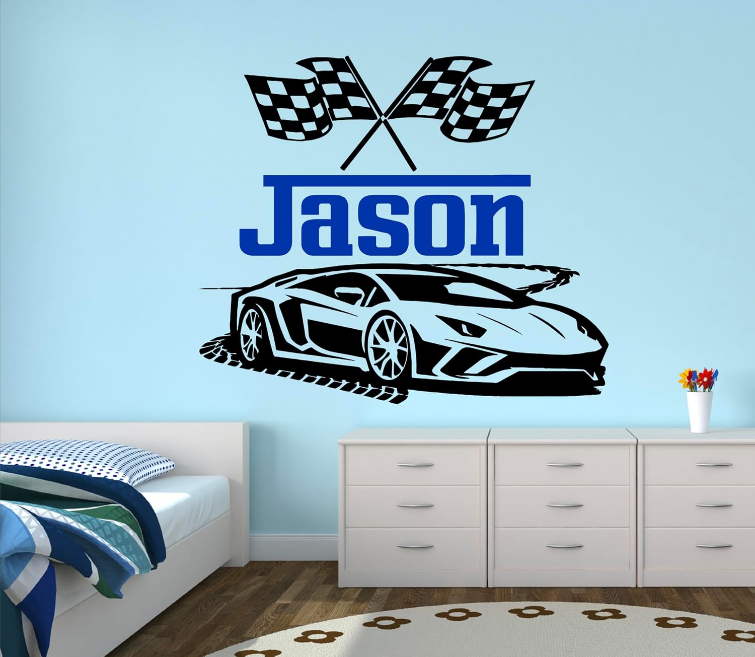 Race Cars Wall Decals