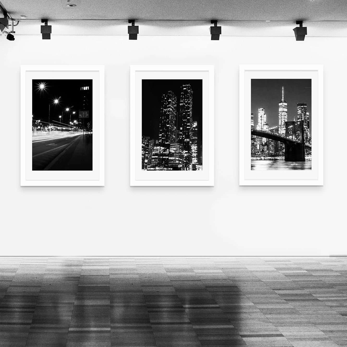 24x36 White Poster Frame, Picture Frame for Wall, 3 Pack | Fits 20x30 Photos With Mat or 24x36 Without Mat, Vertical or