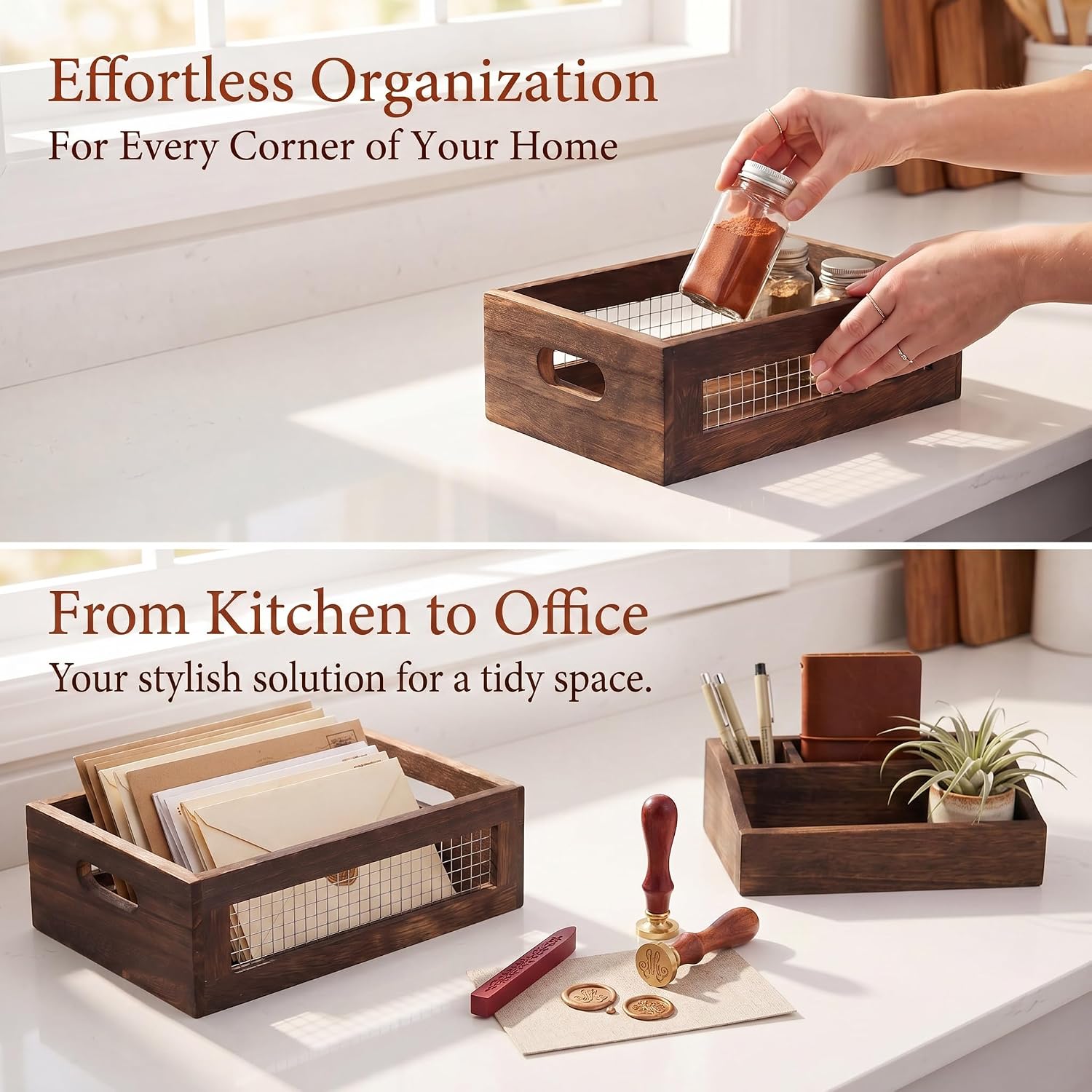 Rustic Nesting Boxes / Set of 2