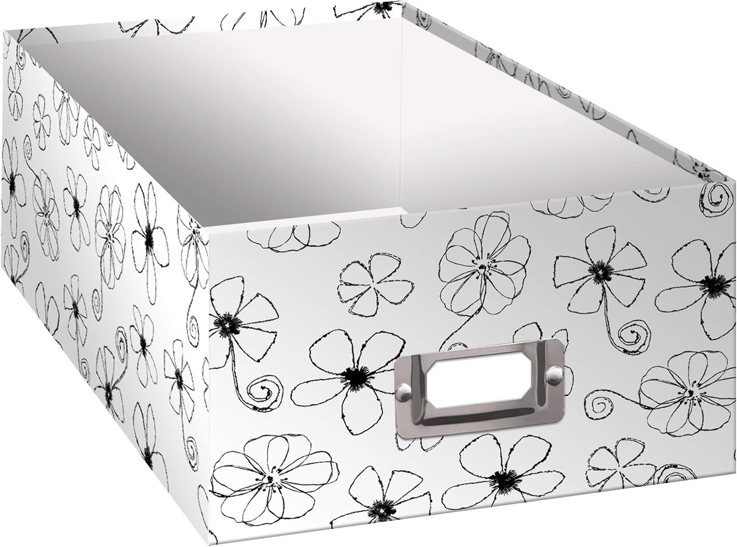 B-1BW Photo Storage Box / Floral Design
